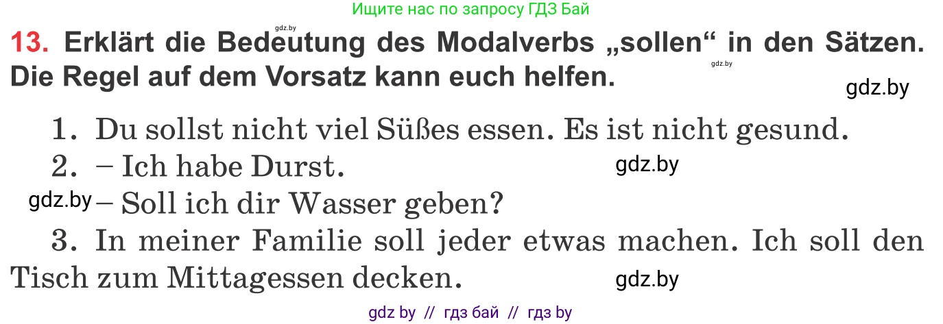 Немецкий язык (Deutsch), 8 класс Учебник (Schülerbuch), авторы: Будько Антонина Филипповна (Budjko Antonina), Урбанович Инна Ювинальевна (Urbanowitsch Ina), издательство Вышэйшая школа, Минск, 2018, страница 248, номер 13, Условие