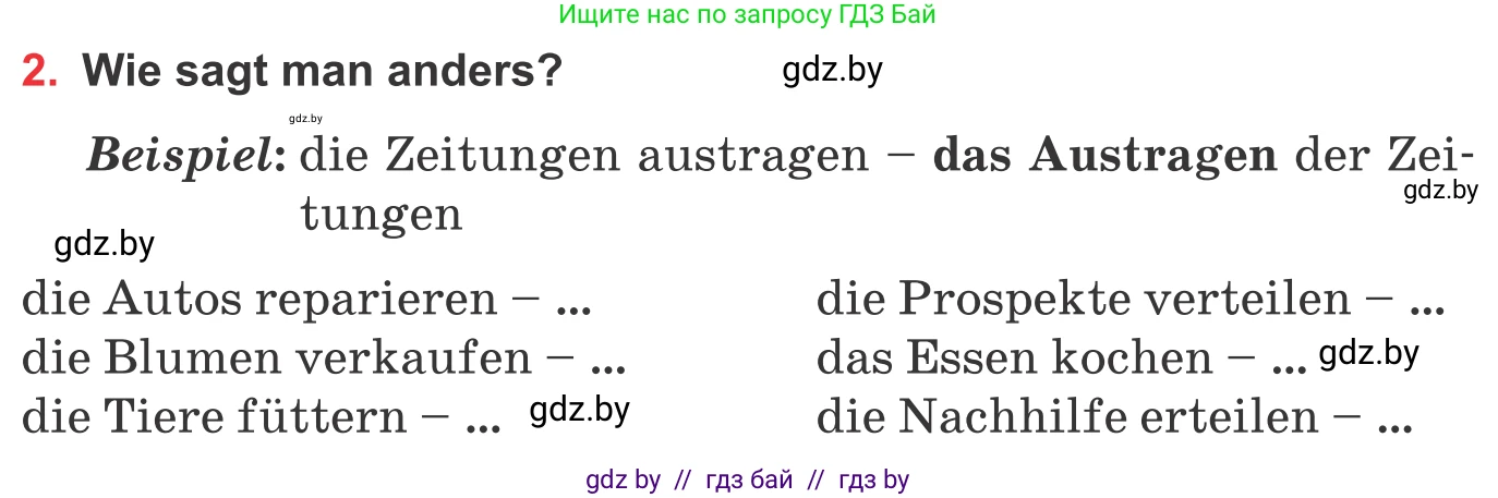 Немецкий язык (Deutsch), 8 класс Учебник (Schülerbuch), авторы: Будько Антонина Филипповна (Budjko Antonina), Урбанович Инна Ювинальевна (Urbanowitsch Ina), издательство Вышэйшая школа, Минск, 2018, страница 245, номер 2, Условие