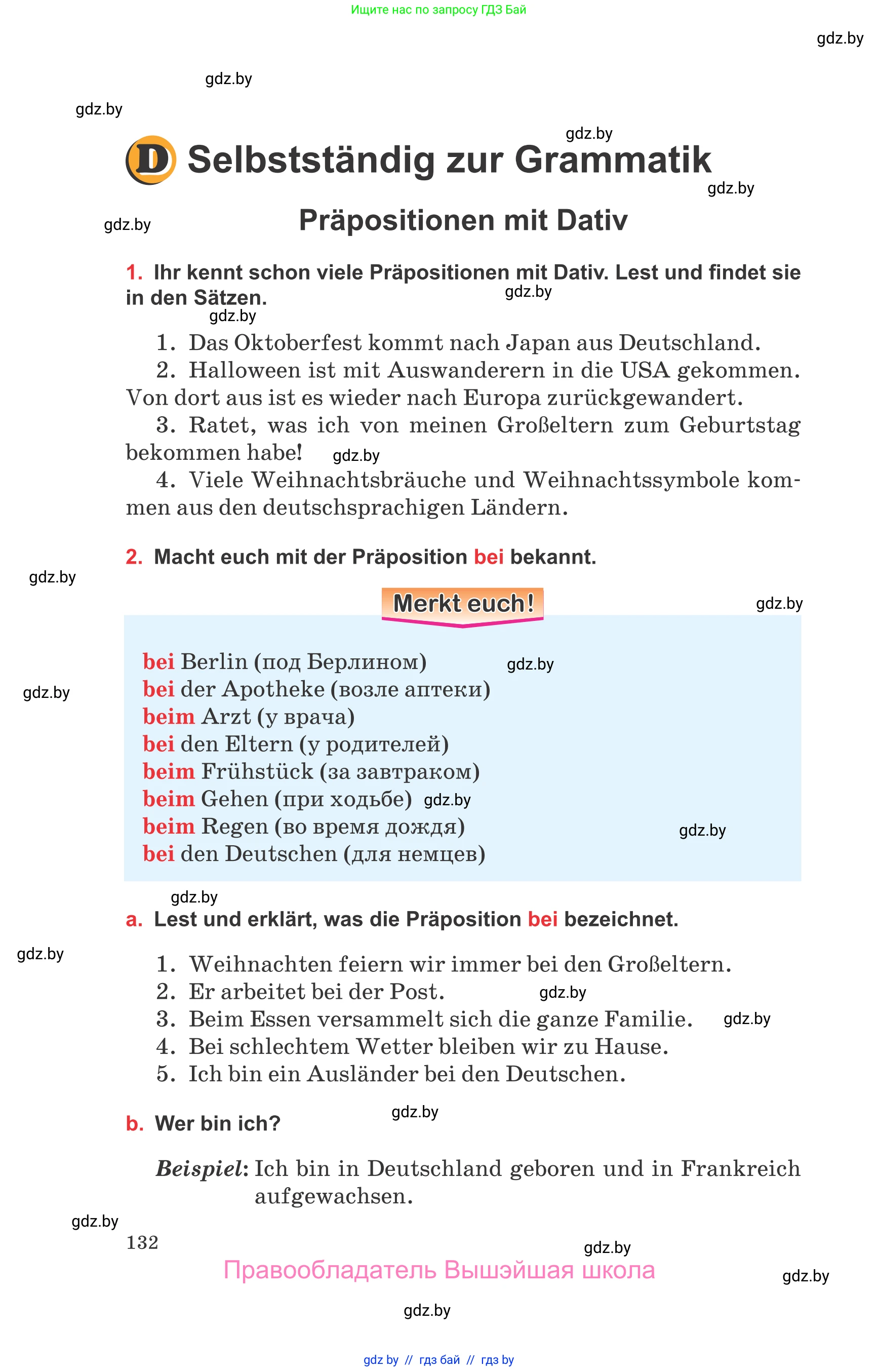Немецкий язык (Deutsch), 8 класс Учебник (Schülerbuch), авторы: Будько Антонина Филипповна (Budjko Antonina), Урбанович Инна Ювинальевна (Urbanowitsch Ina), издательство Вышэйшая школа, Минск, 2018, страница 132