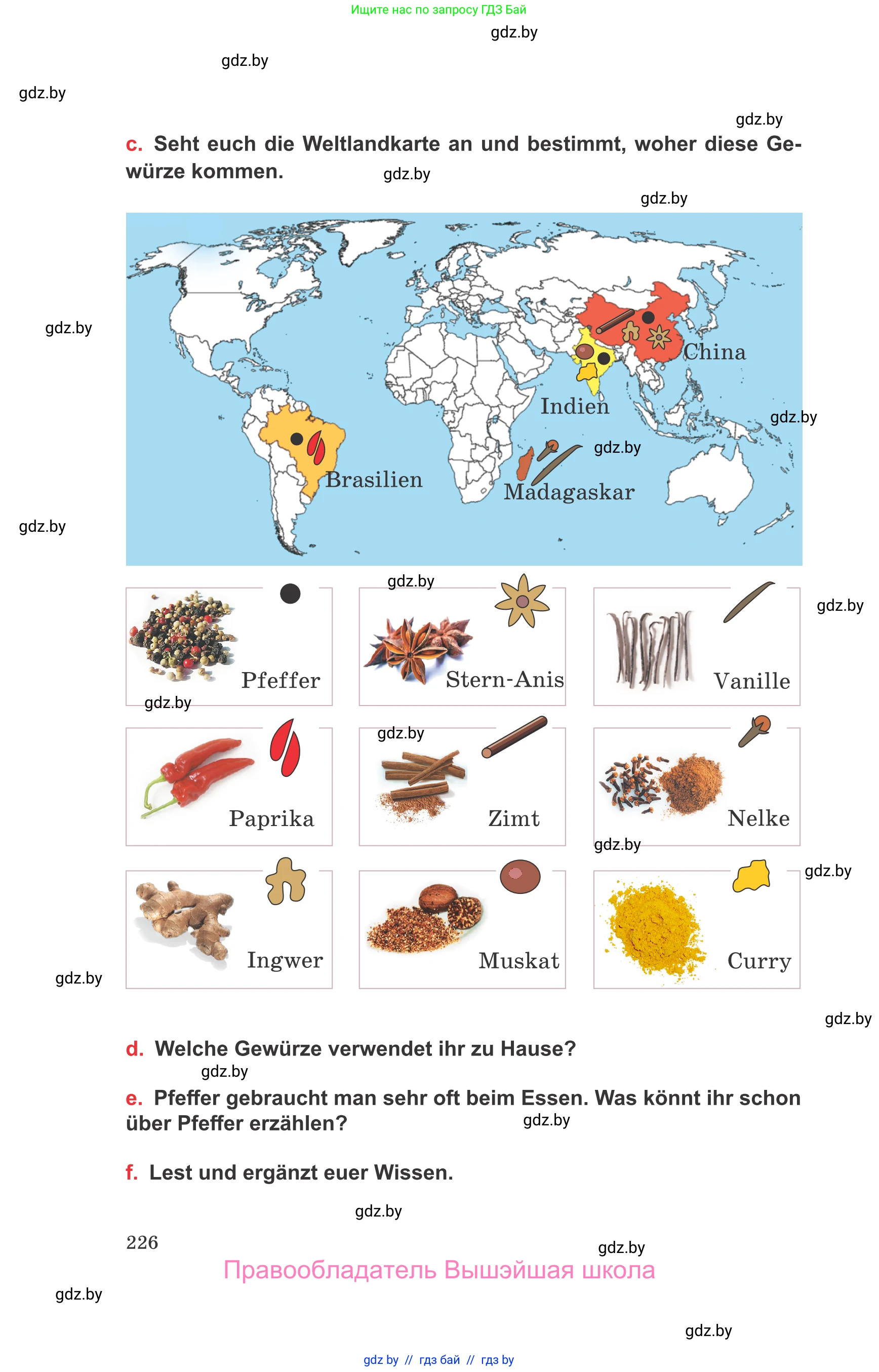 Немецкий язык (Deutsch), 8 класс Учебник (Schülerbuch), авторы: Будько Антонина Филипповна (Budjko Antonina), Урбанович Инна Ювинальевна (Urbanowitsch Ina), издательство Вышэйшая школа, Минск, 2018, страница 226