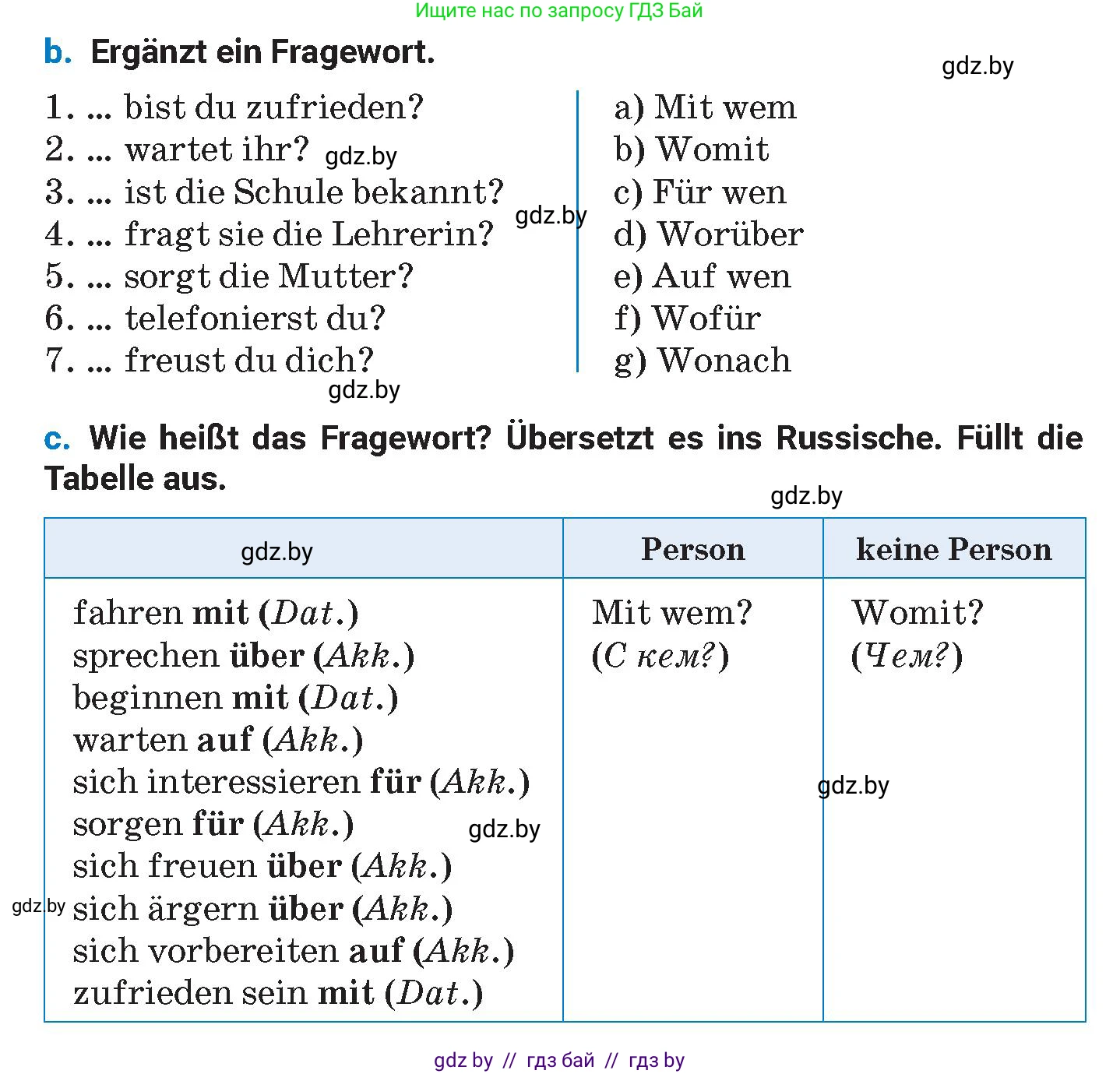 Немецкий язык (Deutsch), 8 класс Учебник (Schülerbuch), автор: Будько Антонина Филипповна (Budjko Antonina), издательство Адукацыя i выхаванне, Минск, 2026, страница 37, номер 2, Условие (продолжение 2)