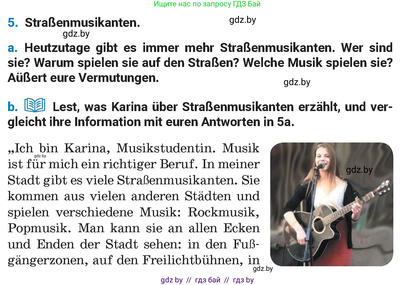 Немецкий язык (Deutsch), 8 класс Учебник (Schülerbuch), автор: Будько Антонина Филипповна (Budjko Antonina), издательство Адукацыя i выхаванне, Минск, 2026, страница 101, номер 5, Условие