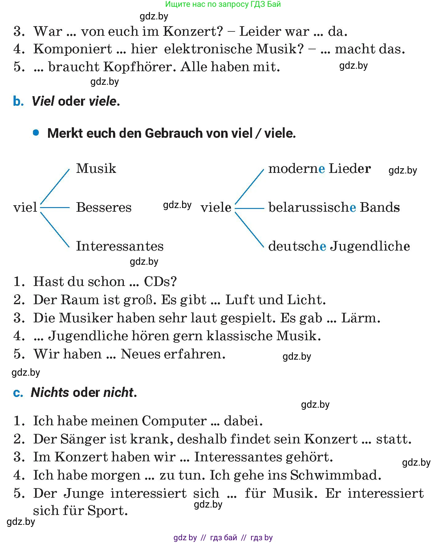 Немецкий язык (Deutsch), 8 класс Учебник (Schülerbuch), автор: Будько Антонина Филипповна (Budjko Antonina), издательство Адукацыя i выхаванне, Минск, 2026, страница 104, номер 7, Условие (продолжение 2)