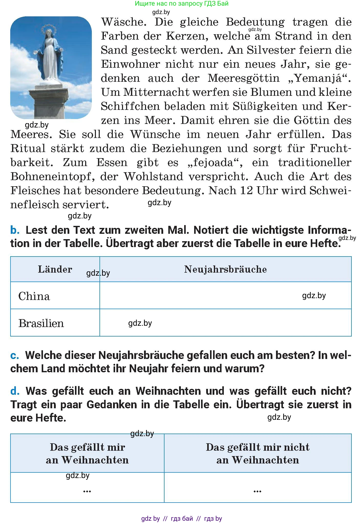 Немецкий язык (Deutsch), 8 класс Учебник (Schülerbuch), автор: Будько Антонина Филипповна (Budjko Antonina), издательство Адукацыя i выхаванне, Минск, 2026, страница 123, номер 6, Условие (продолжение 2)