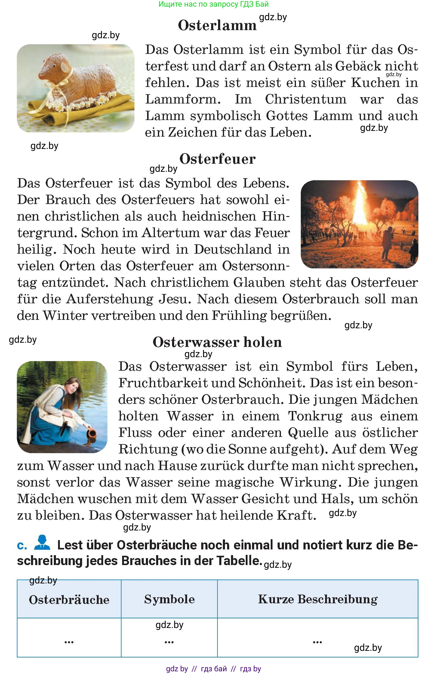 Немецкий язык (Deutsch), 8 класс Учебник (Schülerbuch), автор: Будько Антонина Филипповна (Budjko Antonina), издательство Адукацыя i выхаванне, Минск, 2026, страница 124, номер 7, Условие (продолжение 3)