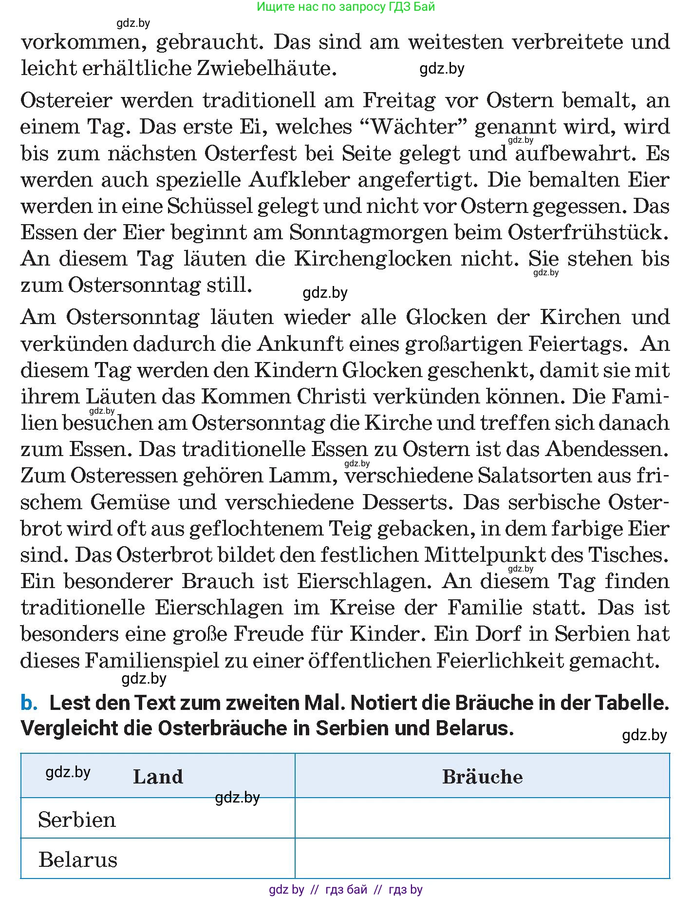 Немецкий язык (Deutsch), 8 класс Учебник (Schülerbuch), автор: Будько Антонина Филипповна (Budjko Antonina), издательство Адукацыя i выхаванне, Минск, 2026, страница 128, номер 9, Условие (продолжение 2)