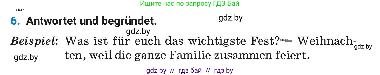 Немецкий язык (Deutsch), 8 класс Учебник (Schülerbuch), автор: Будько Антонина Филипповна (Budjko Antonina), издательство Адукацыя i выхаванне, Минск, 2026, страница 136, номер 6, Условие