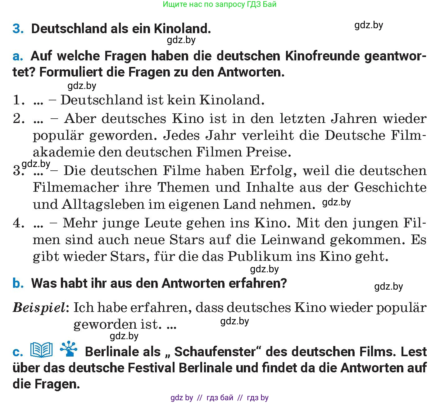 Немецкий язык (Deutsch), 8 класс Учебник (Schülerbuch), автор: Будько Антонина Филипповна (Budjko Antonina), издательство Адукацыя i выхаванне, Минск, 2026, страница 144, номер 3, Условие
