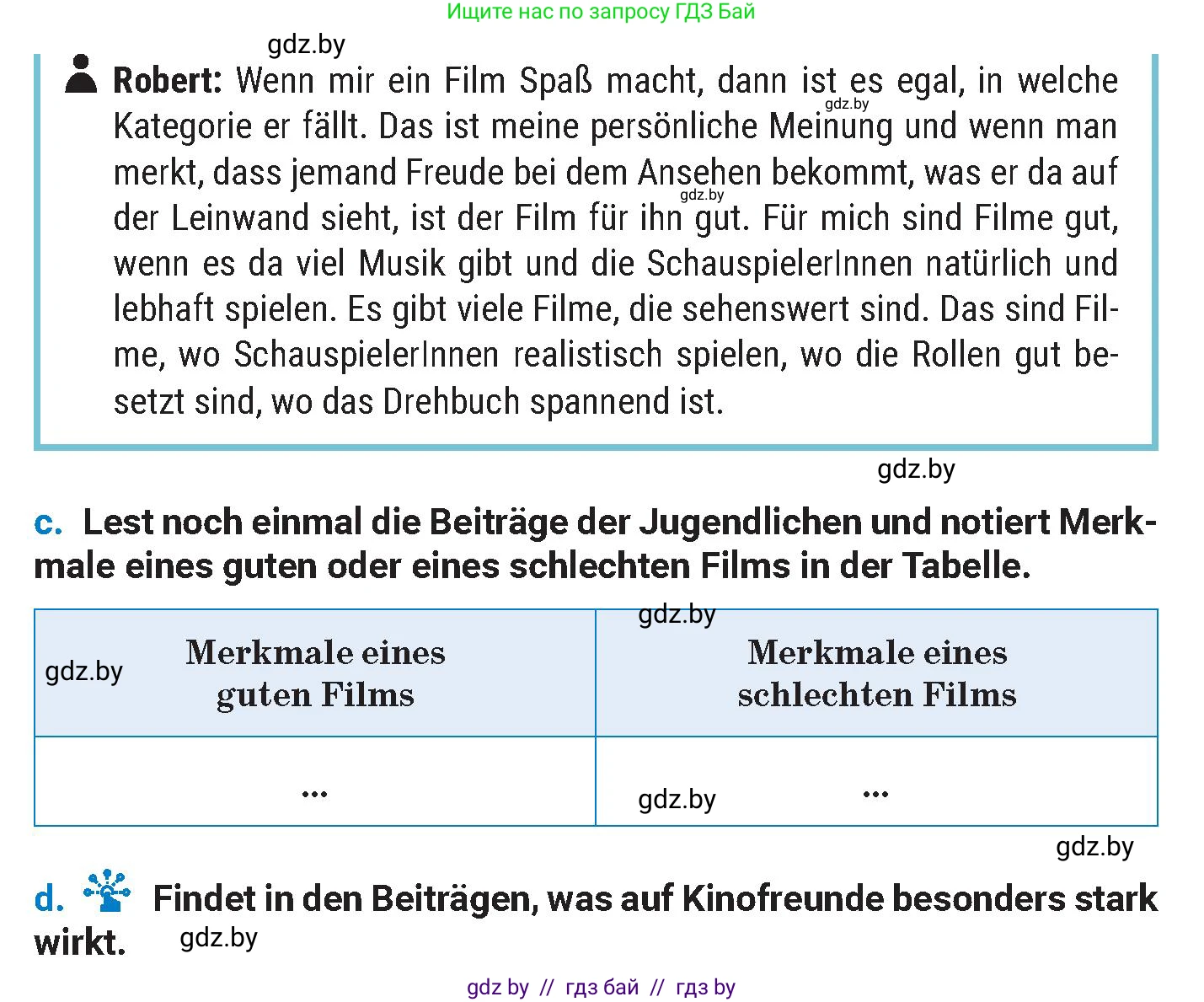 Немецкий язык (Deutsch), 8 класс Учебник (Schülerbuch), автор: Будько Антонина Филипповна (Budjko Antonina), издательство Адукацыя i выхаванне, Минск, 2026, страница 156, номер 1, Условие (продолжение 3)