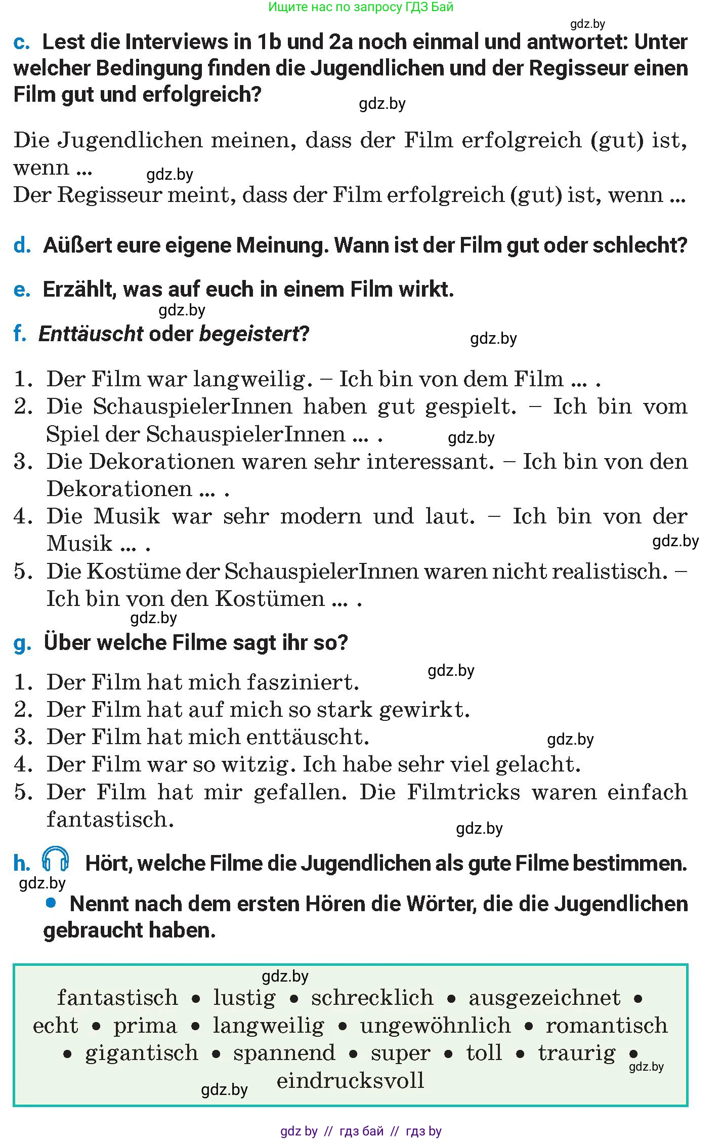 Немецкий язык (Deutsch), 8 класс Учебник (Schülerbuch), автор: Будько Антонина Филипповна (Budjko Antonina), издательство Адукацыя i выхаванне, Минск, 2026, страница 158, номер 2, Условие (продолжение 2)
