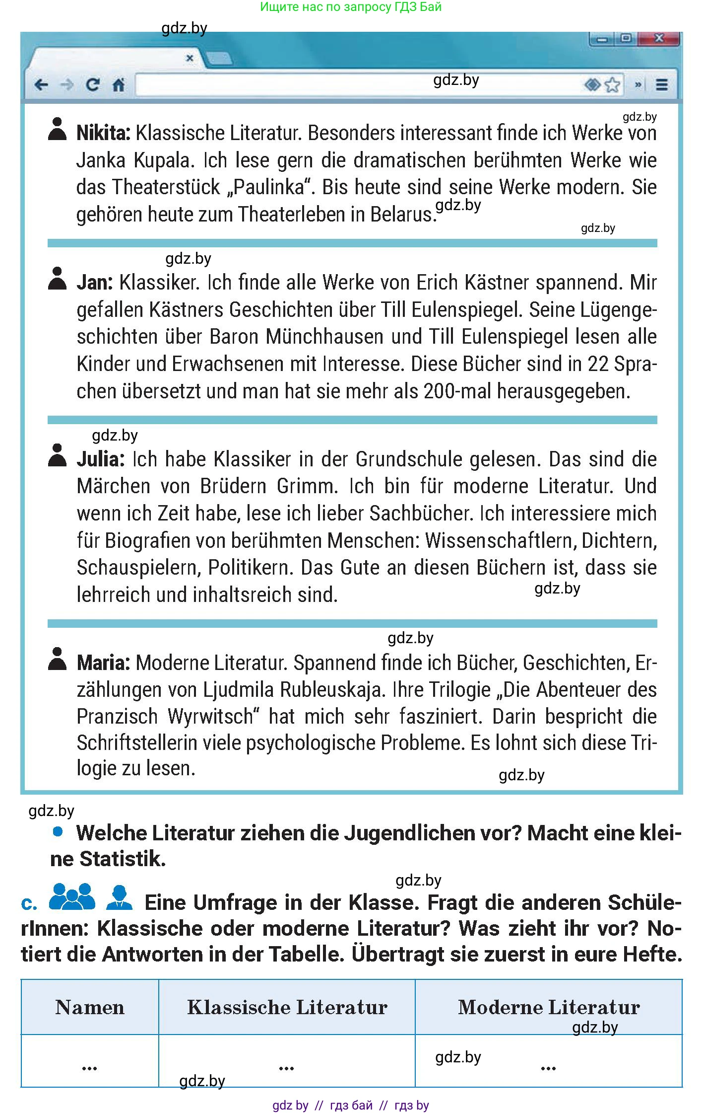 Немецкий язык (Deutsch), 8 класс Учебник (Schülerbuch), автор: Будько Антонина Филипповна (Budjko Antonina), издательство Адукацыя i выхаванне, Минск, 2026, страница 178, номер 1, Условие (продолжение 2)