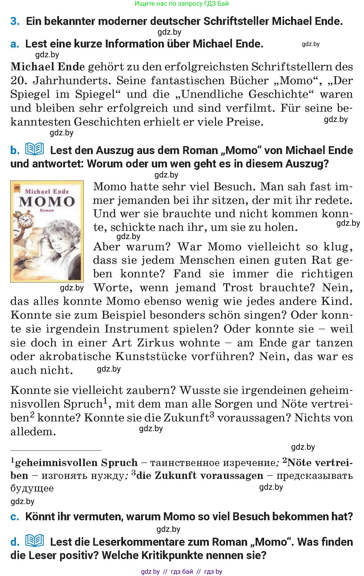 Немецкий язык (Deutsch), 8 класс Учебник (Schülerbuch), автор: Будько Антонина Филипповна (Budjko Antonina), издательство Адукацыя i выхаванне, Минск, 2026, страница 184, номер 3, Условие