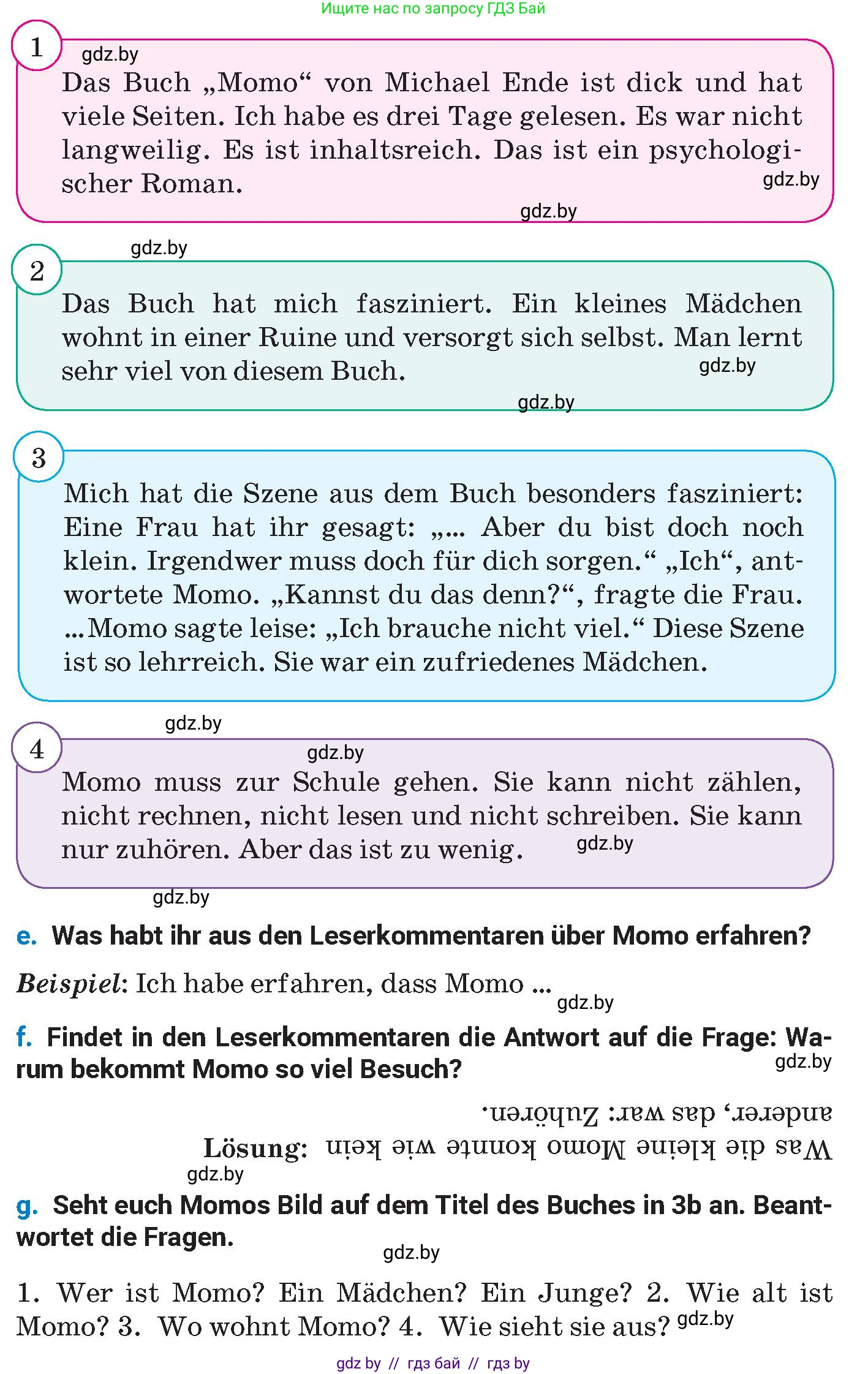 Немецкий язык (Deutsch), 8 класс Учебник (Schülerbuch), автор: Будько Антонина Филипповна (Budjko Antonina), издательство Адукацыя i выхаванне, Минск, 2026, страница 184, номер 3, Условие (продолжение 2)