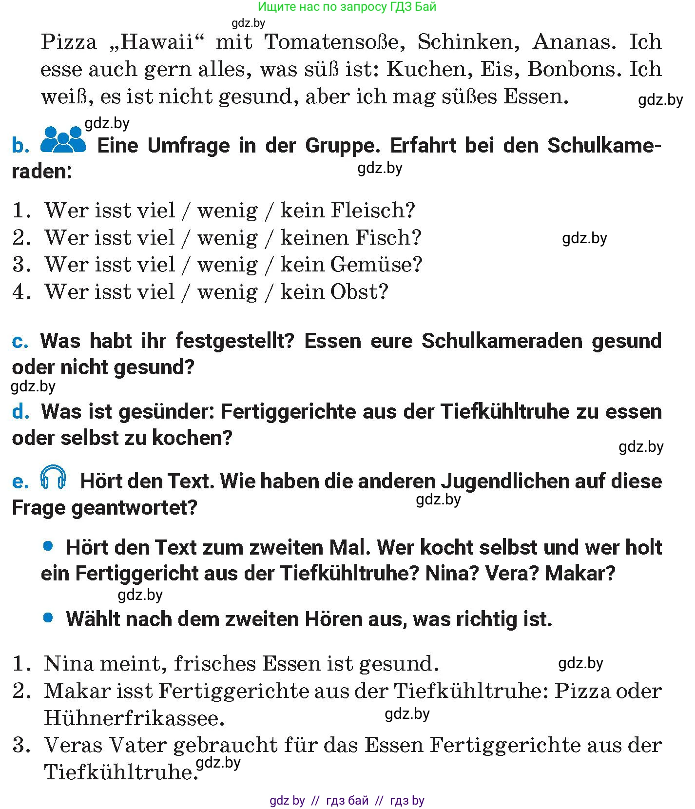 Немецкий язык (Deutsch), 8 класс Учебник (Schülerbuch), автор: Будько Антонина Филипповна (Budjko Antonina), издательство Адукацыя i выхаванне, Минск, 2026, страница 221, номер 6, Условие (продолжение 2)