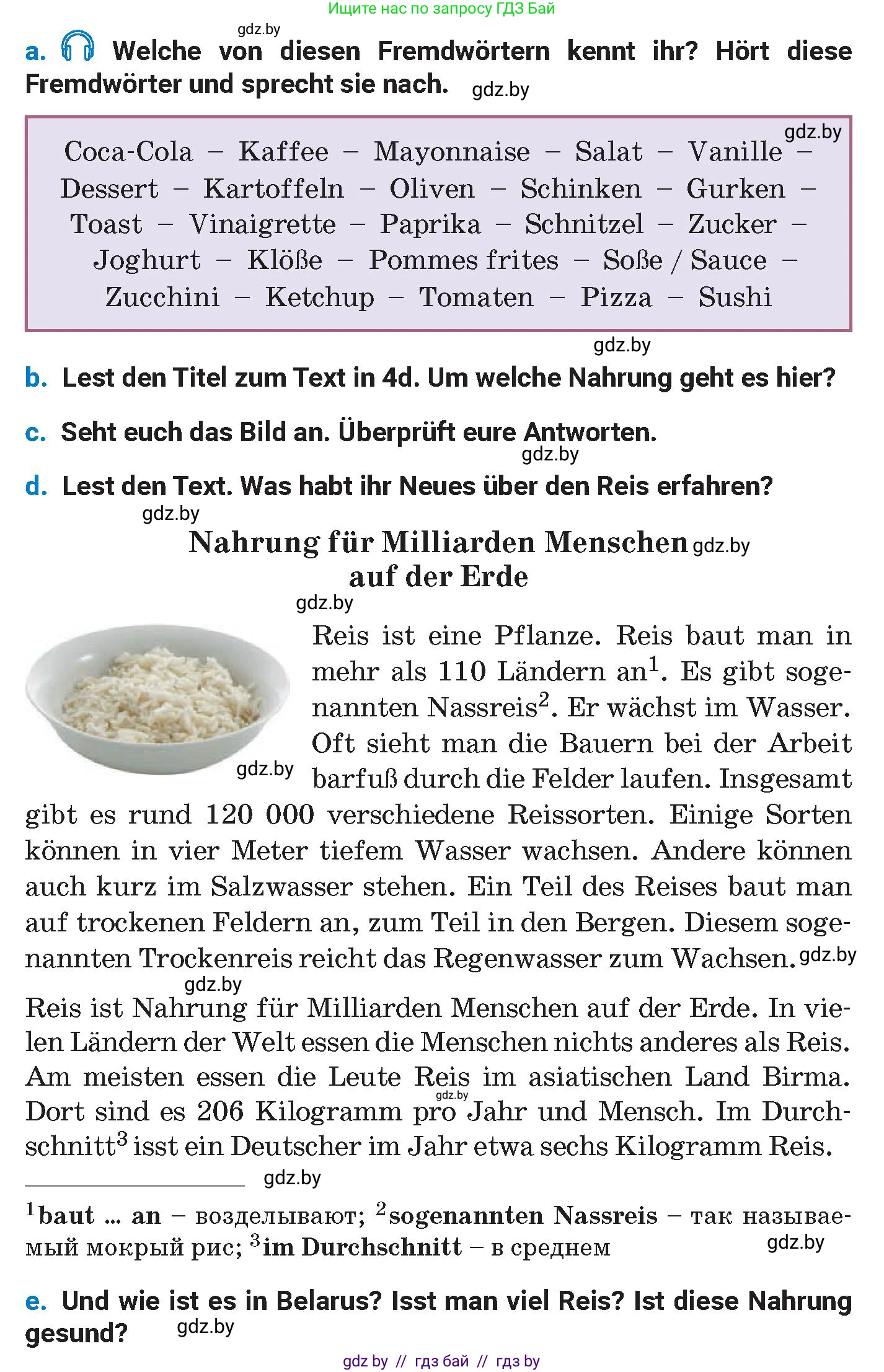 Немецкий язык (Deutsch), 8 класс Учебник (Schülerbuch), автор: Будько Антонина Филипповна (Budjko Antonina), издательство Адукацыя i выхаванне, Минск, 2026, страница 231, номер 4, Условие (продолжение 2)