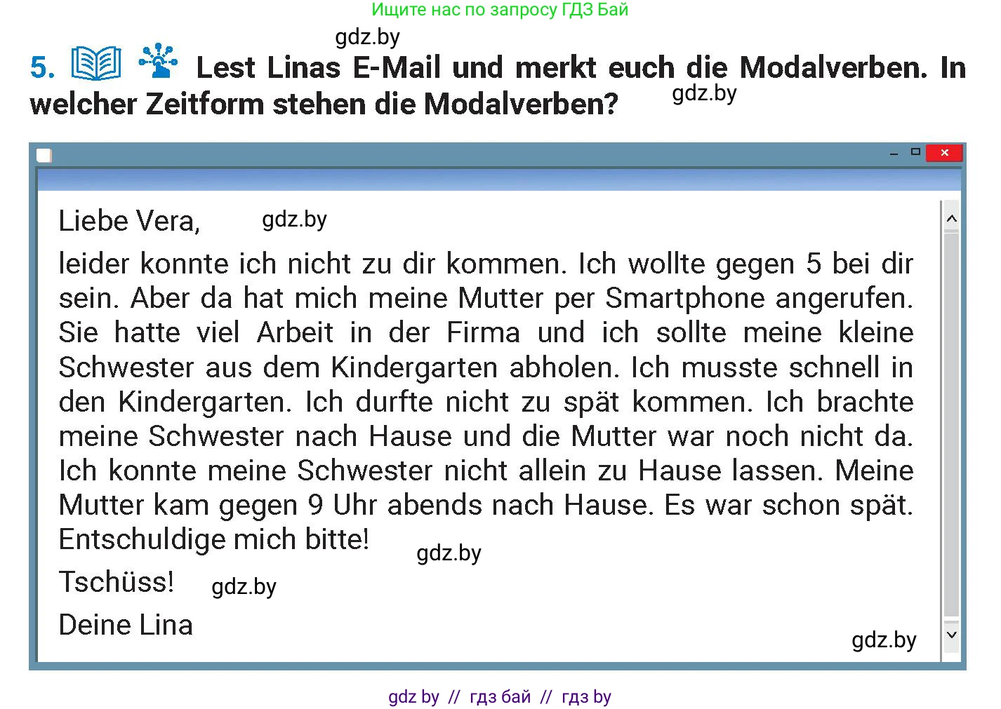 Немецкий язык (Deutsch), 8 класс Учебник (Schülerbuch), автор: Будько Антонина Филипповна (Budjko Antonina), издательство Адукацыя i выхаванне, Минск, 2026, страница 243, номер 5, Условие
