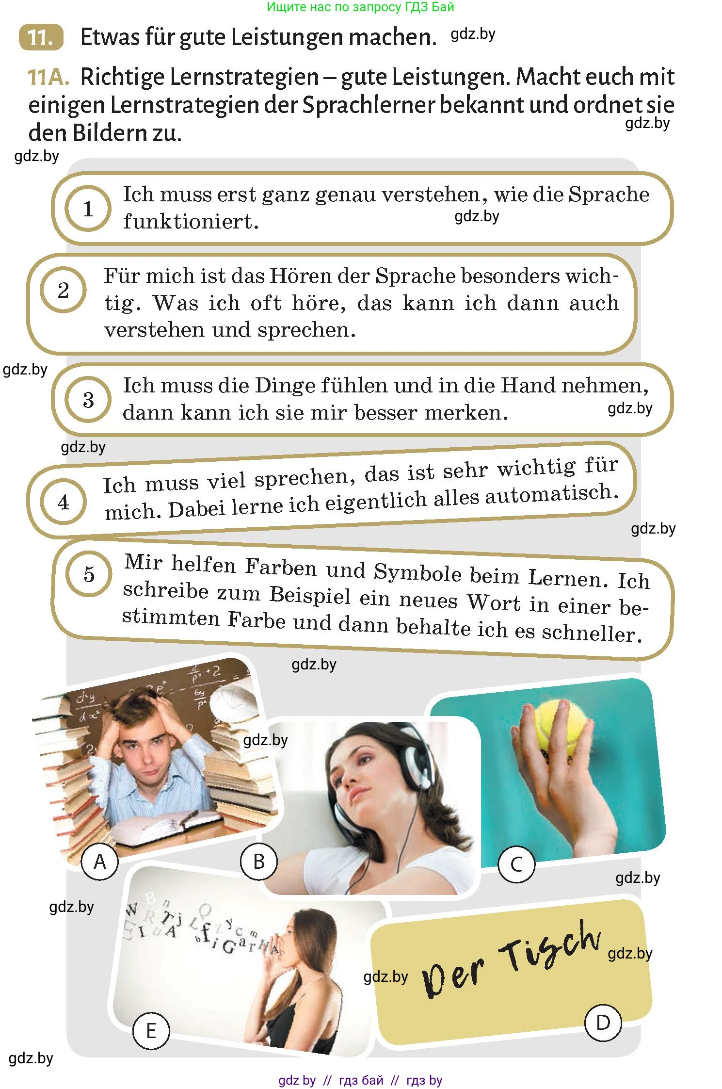 Немецкий язык (Deutsch), 9 класс Учебник (Schülerbuch), авторы: Будько Антонина Филипповна (Budjko Antonina), Курьян Владимир Владимирович (Kurjan Wladimir), издательство Адукацыя i выхаванне, Минск, 2026, зелёного цвета, страница 19, номер 11, Условие