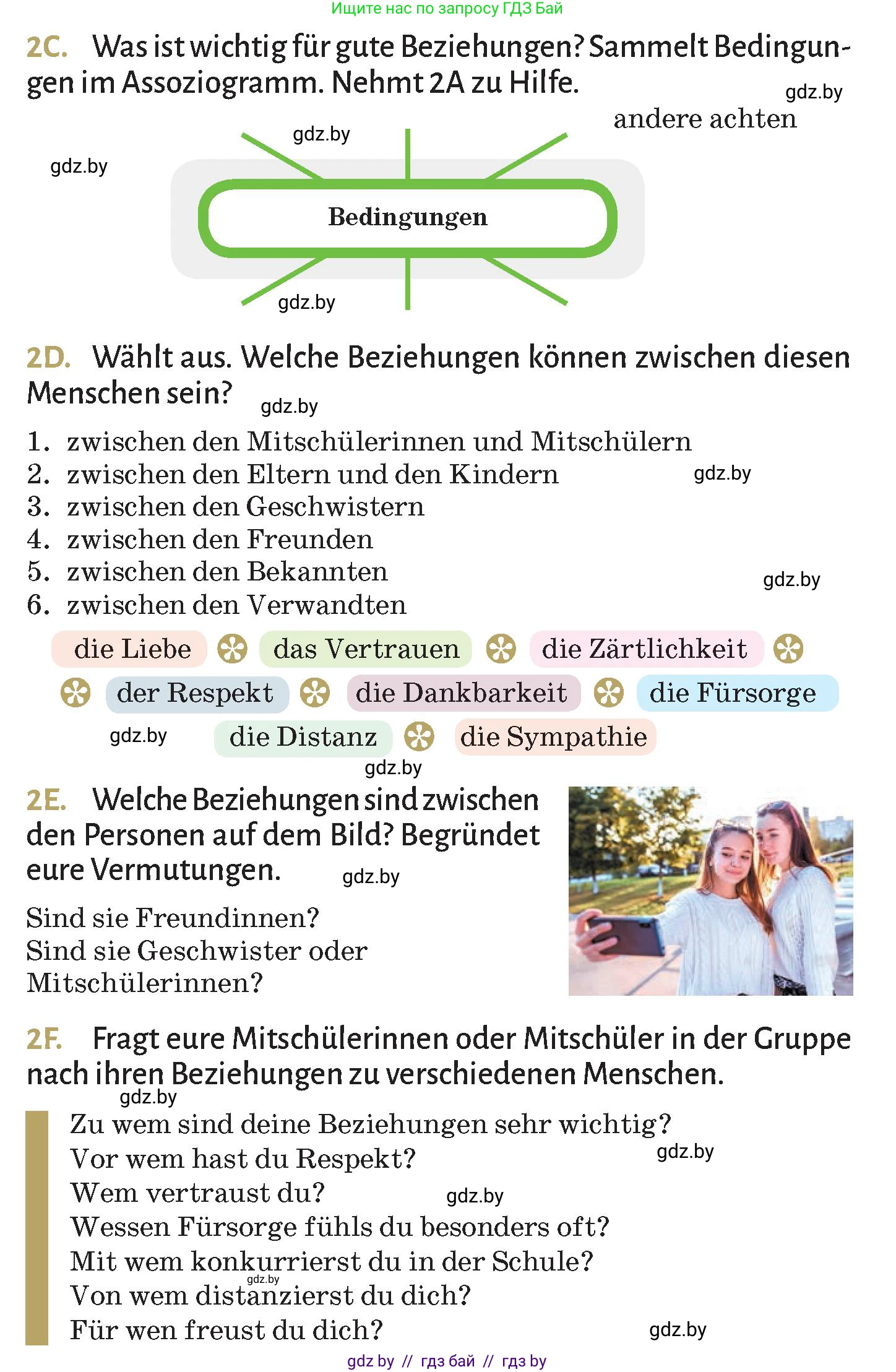 Немецкий язык (Deutsch), 9 класс Учебник (Schülerbuch), авторы: Будько Антонина Филипповна (Budjko Antonina), Курьян Владимир Владимирович (Kurjan Wladimir), издательство Адукацыя i выхаванне, Минск, 2026, зелёного цвета, страница 56, номер 2, Условие (продолжение 2)
