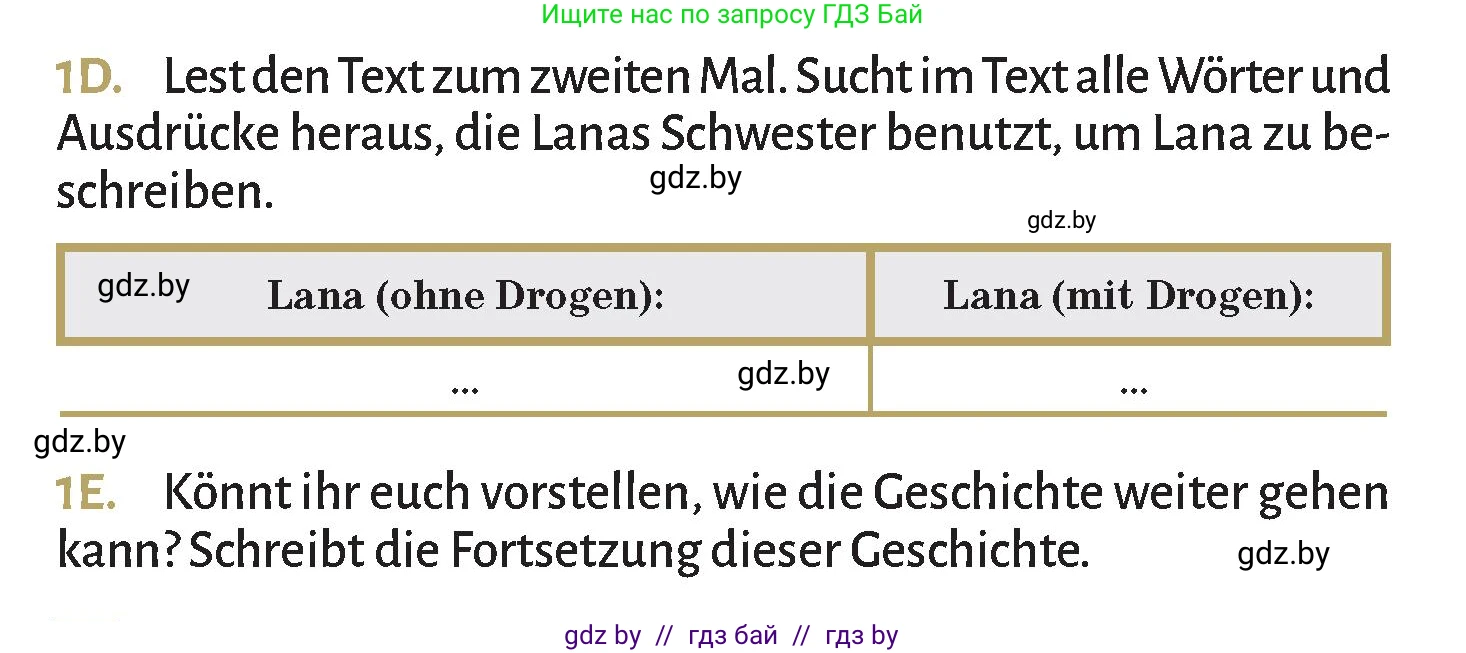 Немецкий язык (Deutsch), 9 класс Учебник (Schülerbuch), авторы: Будько Антонина Филипповна (Budjko Antonina), Курьян Владимир Владимирович (Kurjan Wladimir), издательство Адукацыя i выхаванне, Минск, 2026, зелёного цвета, страница 127, номер 1, Условие (продолжение 2)