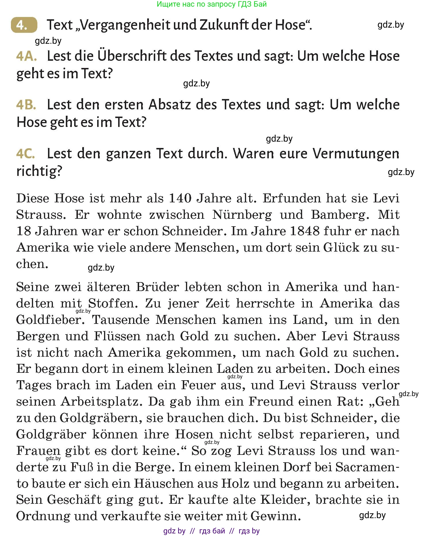 Немецкий язык (Deutsch), 9 класс Учебник (Schülerbuch), авторы: Будько Антонина Филипповна (Budjko Antonina), Курьян Владимир Владимирович (Kurjan Wladimir), издательство Адукацыя i выхаванне, Минск, 2026, зелёного цвета, страница 164, номер 4, Условие