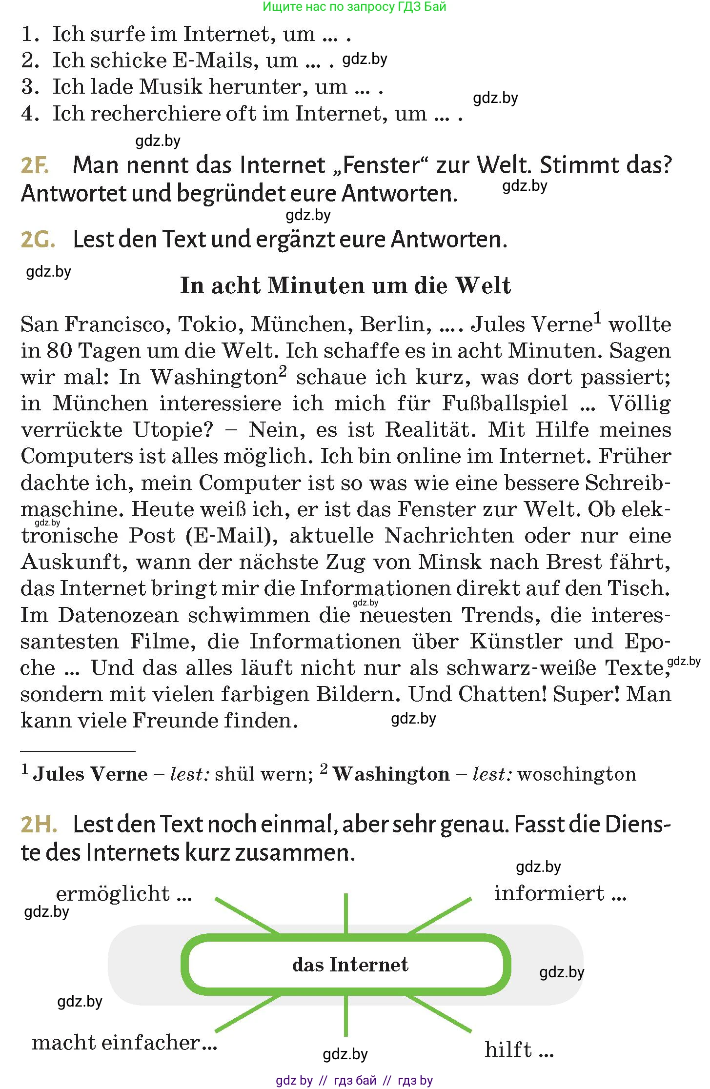 Немецкий язык (Deutsch), 9 класс Учебник (Schülerbuch), авторы: Будько Антонина Филипповна (Budjko Antonina), Курьян Владимир Владимирович (Kurjan Wladimir), издательство Адукацыя i выхаванне, Минск, 2026, зелёного цвета, страница 185, номер 2, Условие (продолжение 3)