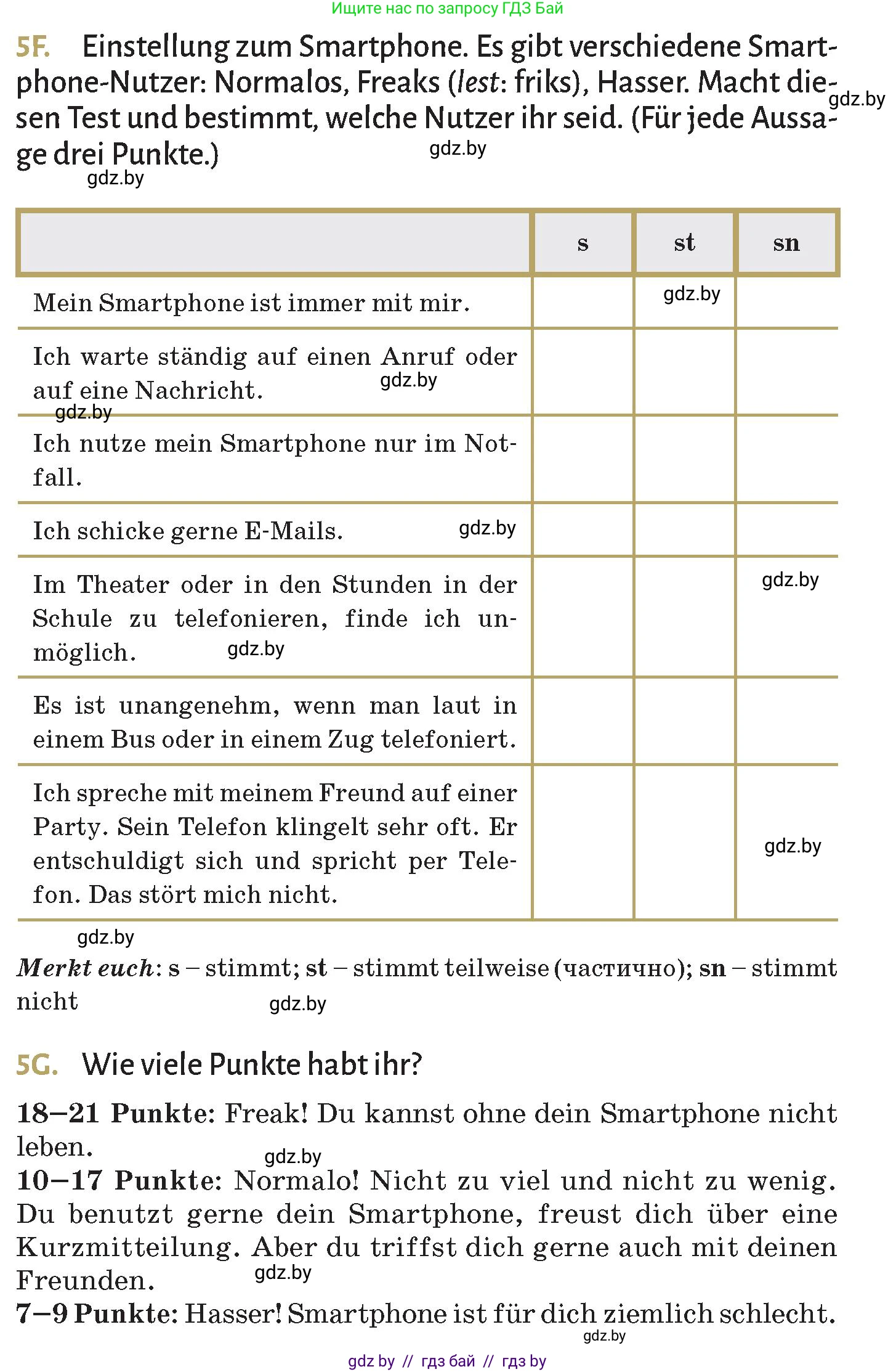 Немецкий язык (Deutsch), 9 класс Учебник (Schülerbuch), авторы: Будько Антонина Филипповна (Budjko Antonina), Курьян Владимир Владимирович (Kurjan Wladimir), издательство Адукацыя i выхаванне, Минск, 2026, зелёного цвета, страница 191, номер 5, Условие (продолжение 3)