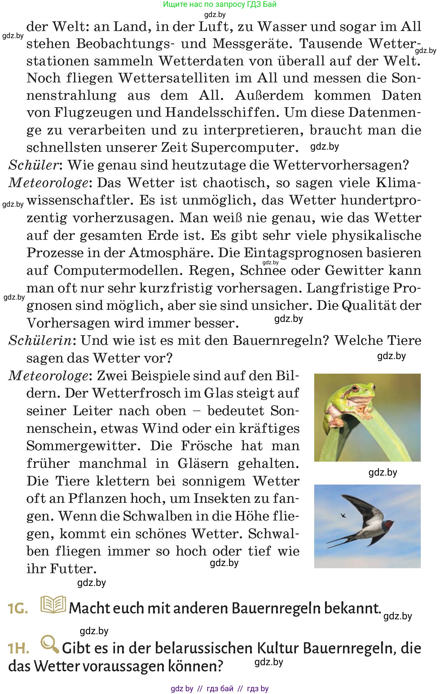 Немецкий язык (Deutsch), 9 класс Учебник (Schülerbuch), авторы: Будько Антонина Филипповна (Budjko Antonina), Курьян Владимир Владимирович (Kurjan Wladimir), издательство Адукацыя i выхаванне, Минск, 2026, зелёного цвета, страница 217, номер 1, Условие (продолжение 3)