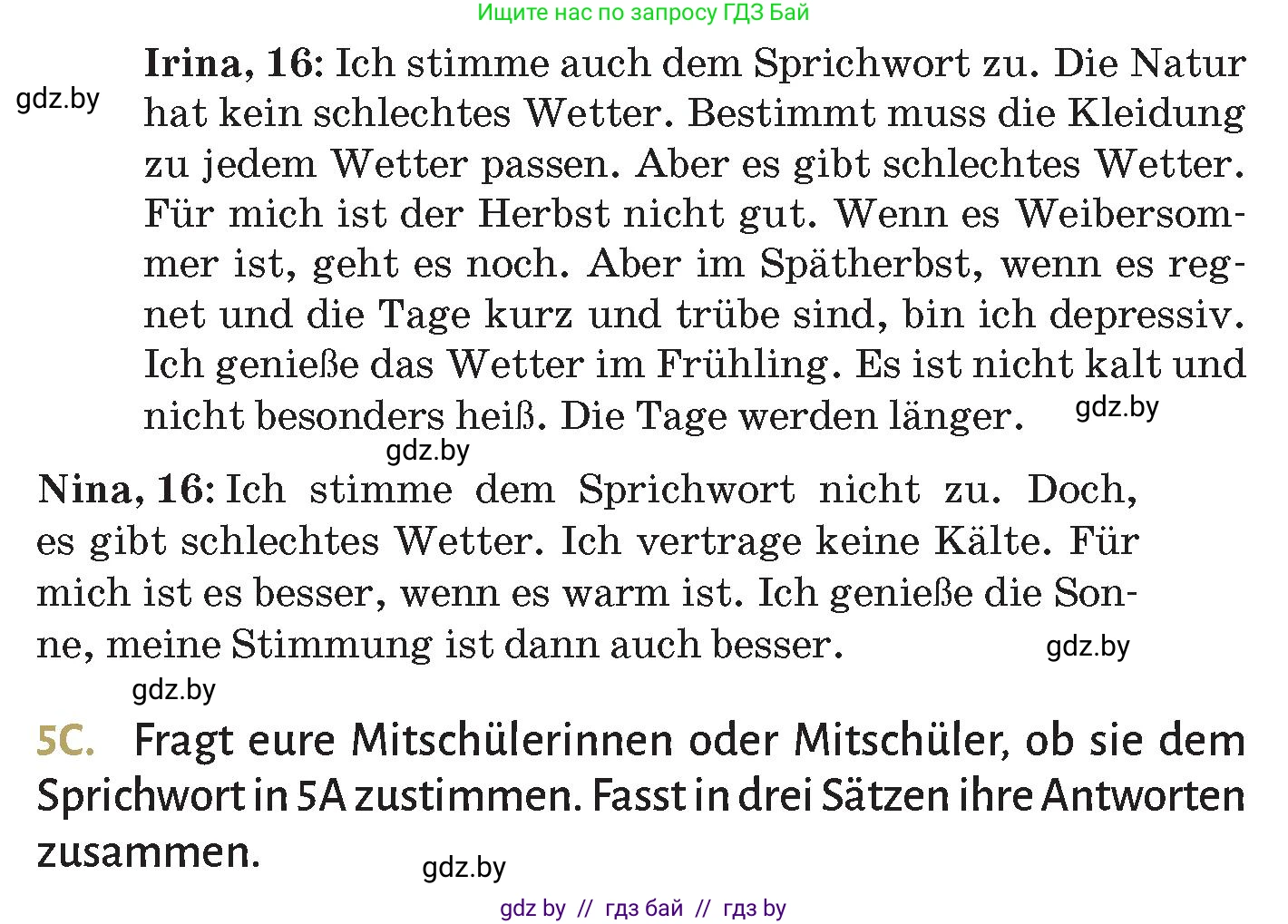 Немецкий язык (Deutsch), 9 класс Учебник (Schülerbuch), авторы: Будько Антонина Филипповна (Budjko Antonina), Курьян Владимир Владимирович (Kurjan Wladimir), издательство Адукацыя i выхаванне, Минск, 2026, зелёного цвета, страница 225, номер 5, Условие (продолжение 2)