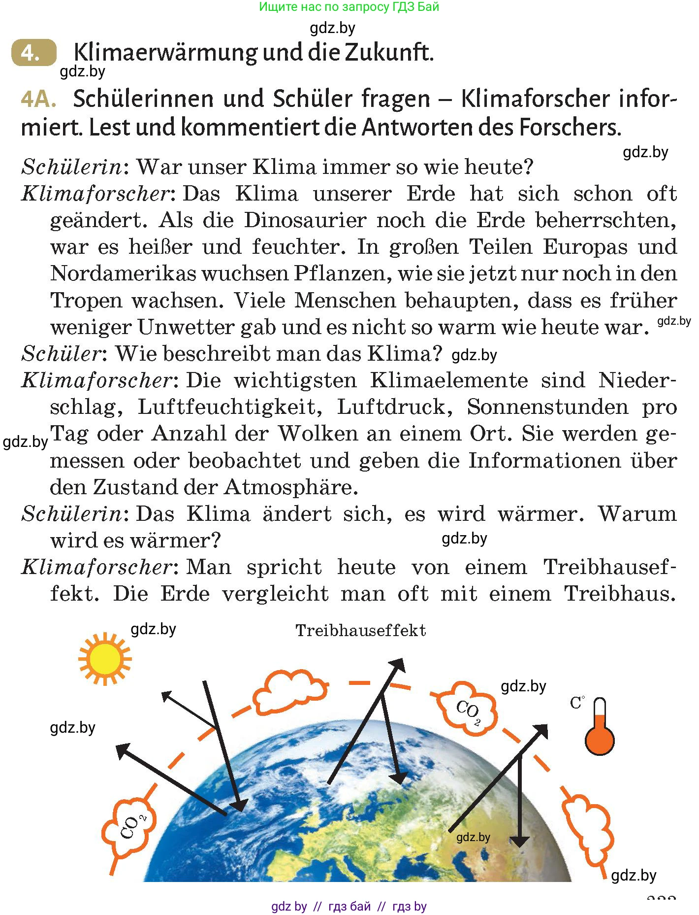 Немецкий язык (Deutsch), 9 класс Учебник (Schülerbuch), авторы: Будько Антонина Филипповна (Budjko Antonina), Курьян Владимир Владимирович (Kurjan Wladimir), издательство Адукацыя i выхаванне, Минск, 2026, зелёного цвета, страница 233, номер 4, Условие