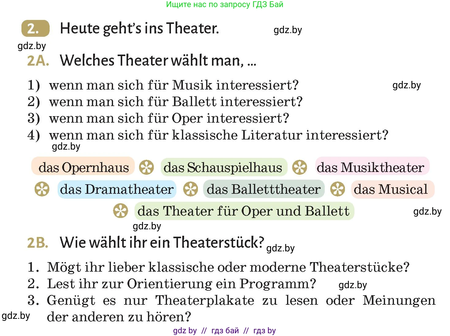 Немецкий язык (Deutsch), 9 класс Учебник (Schülerbuch), авторы: Будько Антонина Филипповна (Budjko Antonina), Курьян Владимир Владимирович (Kurjan Wladimir), издательство Адукацыя i выхаванне, Минск, 2026, зелёного цвета, страница 262, номер 2, Условие