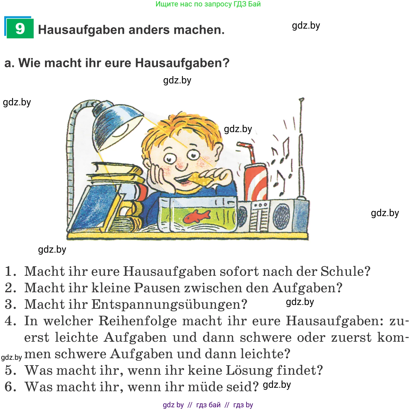 Немецкий язык (Deutsch), 9 класс Учебник (Schülerbuch), авторы: Будько Антонина Филипповна (Budjko Antonina), Урбанович Инна Ювинальевна (Urbanowitsch Ina), издательство Вышэйшая школа, Минск, 2018, серого цвета, страница 22, номер 9a, Условие