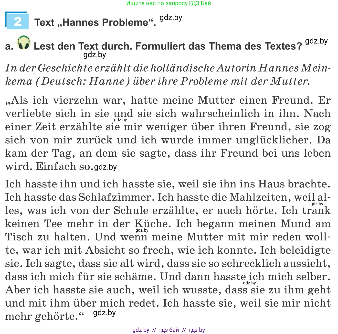 Немецкий язык (Deutsch), 9 класс Учебник (Schülerbuch), авторы: Будько Антонина Филипповна (Budjko Antonina), Урбанович Инна Ювинальевна (Urbanowitsch Ina), издательство Вышэйшая школа, Минск, 2018, серого цвета, страница 89, номер 2a, Условие