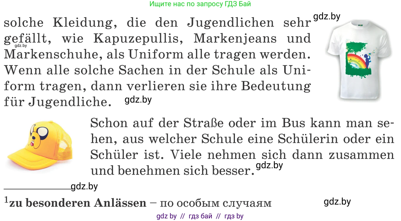 Немецкий язык (Deutsch), 9 класс Учебник (Schülerbuch), авторы: Будько Антонина Филипповна (Budjko Antonina), Урбанович Инна Ювинальевна (Urbanowitsch Ina), издательство Вышэйшая школа, Минск, 2018, серого цвета, страница 152, номер 2d, Условие (продолжение 2)