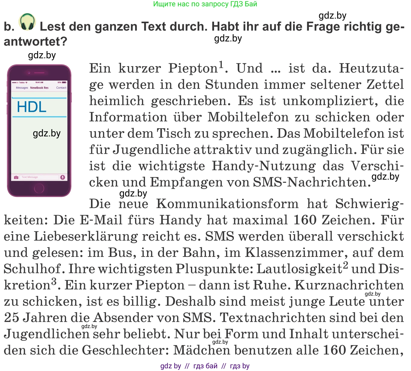 Немецкий язык (Deutsch), 9 класс Учебник (Schülerbuch), авторы: Будько Антонина Филипповна (Budjko Antonina), Урбанович Инна Ювинальевна (Urbanowitsch Ina), издательство Вышэйшая школа, Минск, 2018, серого цвета, страница 204, номер 2b, Условие