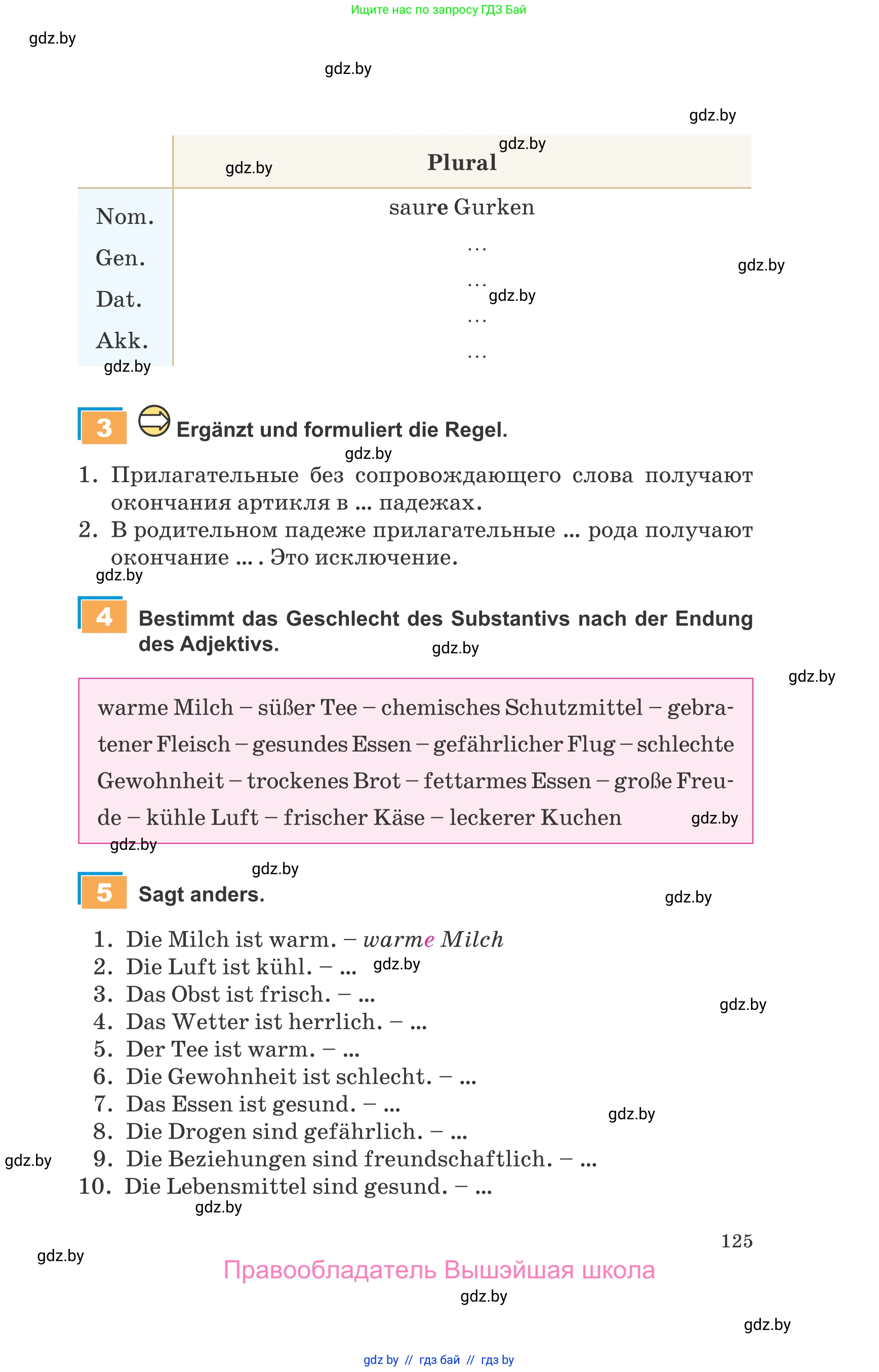 Немецкий язык (Deutsch), 9 класс Учебник (Schülerbuch), авторы: Будько Антонина Филипповна (Budjko Antonina), Урбанович Инна Ювинальевна (Urbanowitsch Ina), издательство Вышэйшая школа, Минск, 2018, серого цвета, страница 125