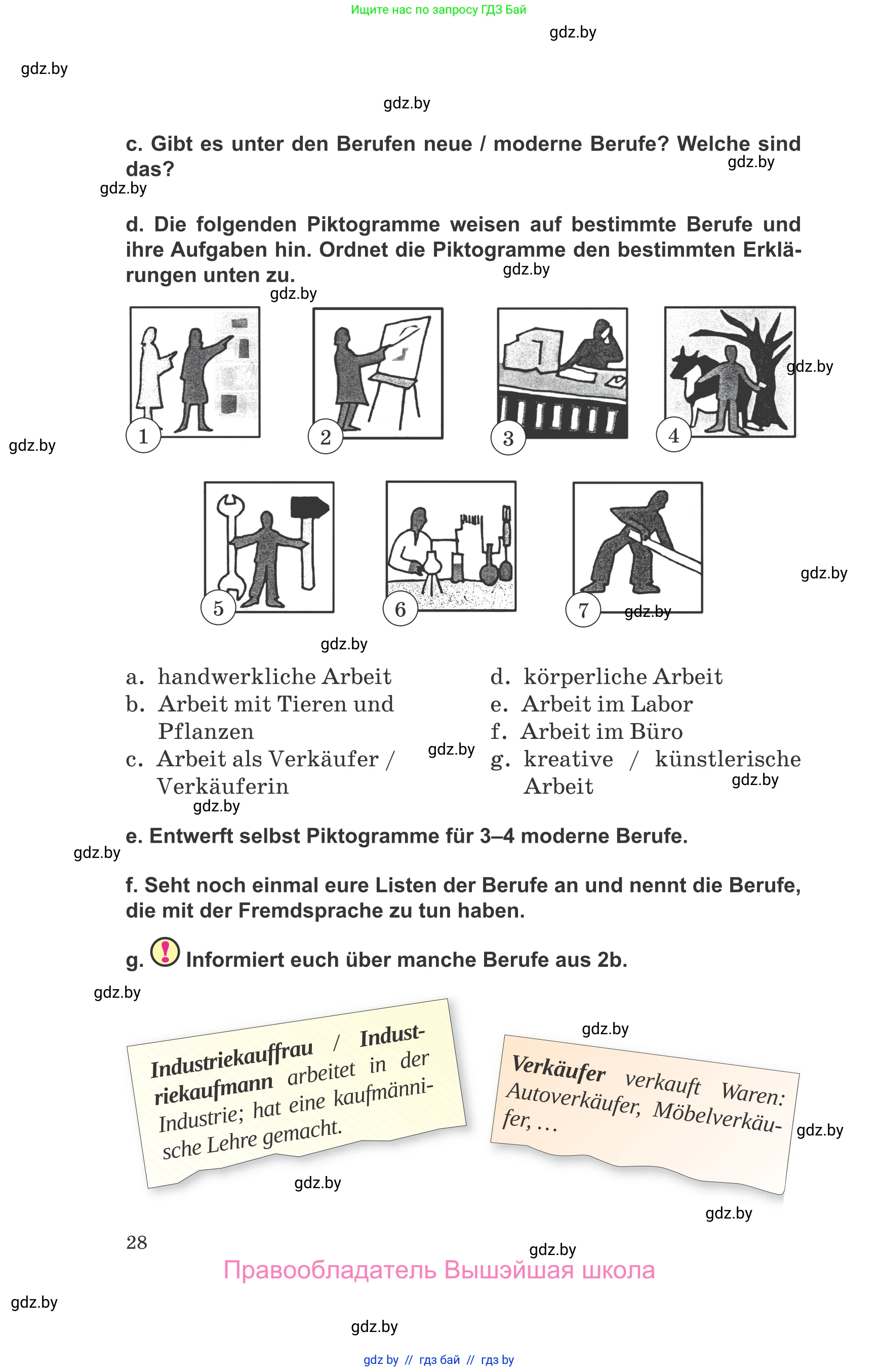 Немецкий язык (Deutsch), 9 класс Учебник (Schülerbuch), авторы: Будько Антонина Филипповна (Budjko Antonina), Урбанович Инна Ювинальевна (Urbanowitsch Ina), издательство Вышэйшая школа, Минск, 2018, серого цвета, страница 28