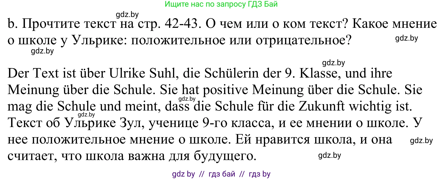 Немецкий язык (Deutsch), 9 класс Учебник (Schülerbuch), авторы: Будько Антонина Филипповна (Budjko Antonina), Урбанович Инна Ювинальевна (Urbanowitsch Ina), издательство Вышэйшая школа, Минск, 2018, серого цвета, страница 41, номер 1b, Решение