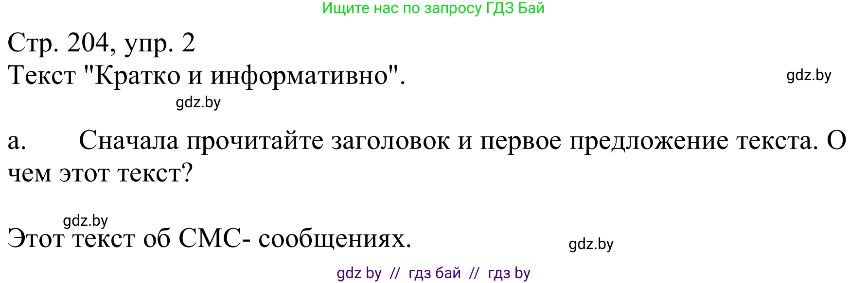 Немецкий язык (Deutsch), 9 класс Учебник (Schülerbuch), авторы: Будько Антонина Филипповна (Budjko Antonina), Урбанович Инна Ювинальевна (Urbanowitsch Ina), издательство Вышэйшая школа, Минск, 2018, серого цвета, страница 204, номер 2a, Решение