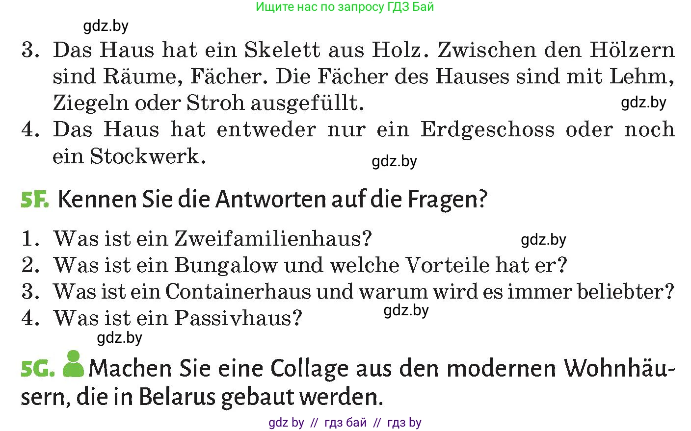 Немецкий язык (Deutsch), 10 класс Учебник (Schülerbuch), авторы: Будько Антонина Филипповна (Budjko Antonina), Курьян Владимир Владимирович (Kurjan Wladimir), издательство Адукацыя i выхаванне, Минск, 2026, голубого цвета, страница 11, номер 5, Условие (продолжение 5)