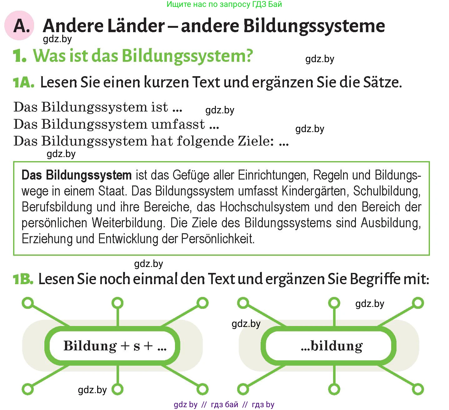 Немецкий язык (Deutsch), 10 класс Учебник (Schülerbuch), авторы: Будько Антонина Филипповна (Budjko Antonina), Курьян Владимир Владимирович (Kurjan Wladimir), издательство Адукацыя i выхаванне, Минск, 2026, голубого цвета, страница 47, номер 1, Условие