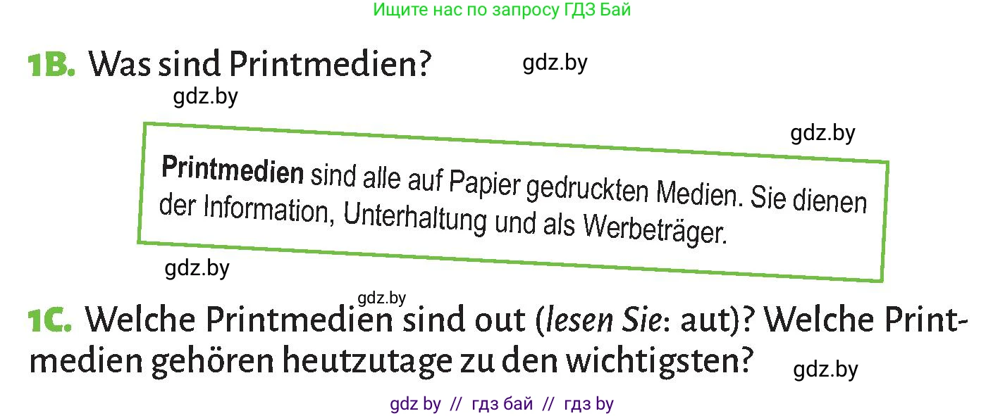 Немецкий язык (Deutsch), 10 класс Учебник (Schülerbuch), авторы: Будько Антонина Филипповна (Budjko Antonina), Курьян Владимир Владимирович (Kurjan Wladimir), издательство Адукацыя i выхаванне, Минск, 2026, голубого цвета, страница 77, номер 1, Условие (продолжение 2)