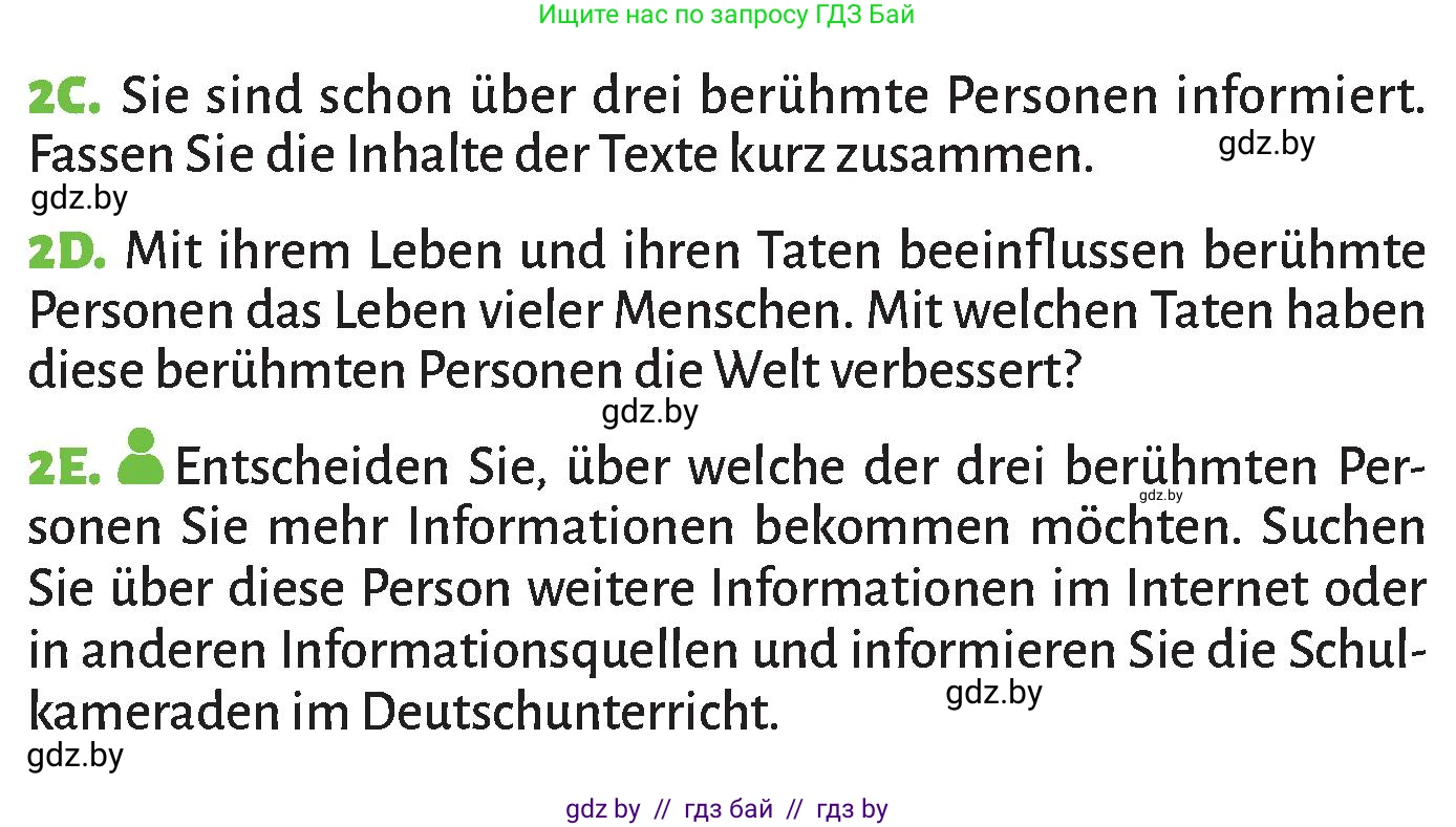 Немецкий язык (Deutsch), 10 класс Учебник (Schülerbuch), авторы: Будько Антонина Филипповна (Budjko Antonina), Курьян Владимир Владимирович (Kurjan Wladimir), издательство Адукацыя i выхаванне, Минск, 2026, голубого цвета, страница 249, номер 2, Условие (продолжение 3)