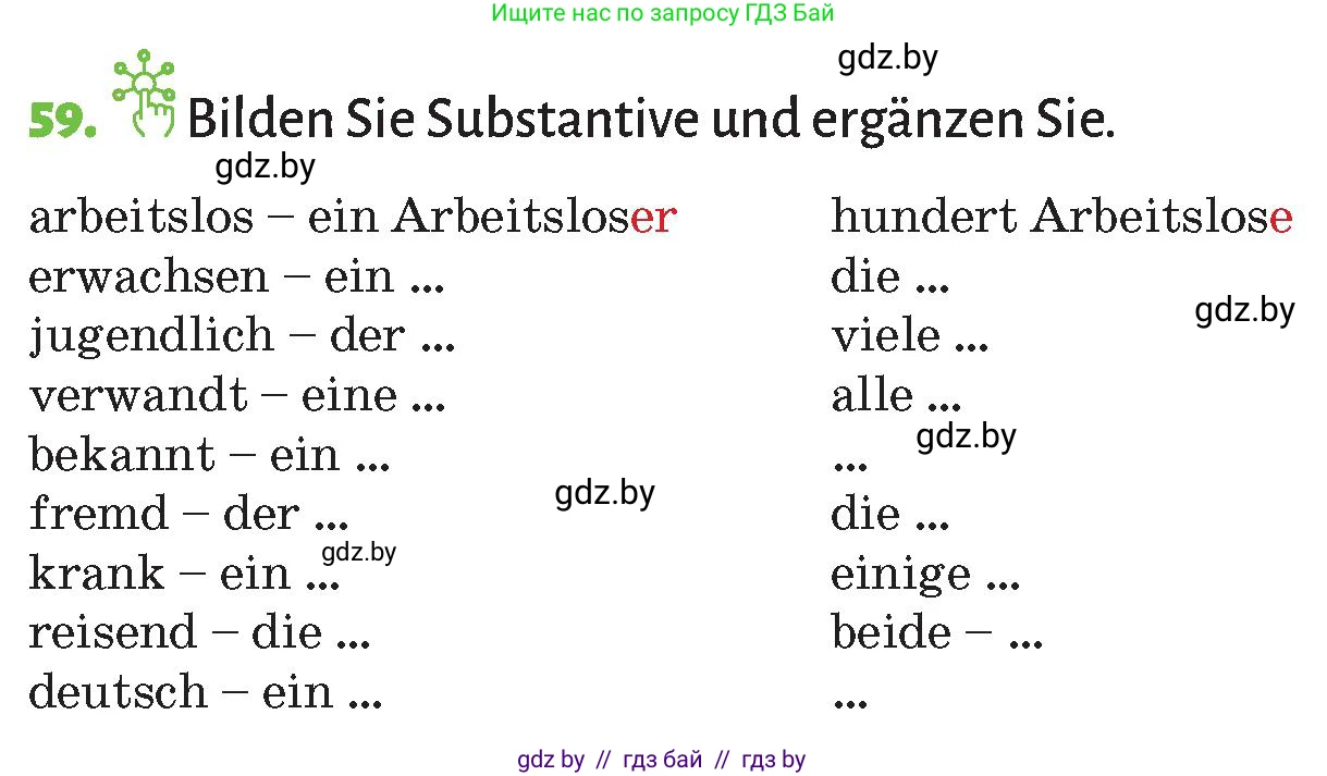 Немецкий язык (Deutsch), 10 класс Учебник (Schülerbuch), авторы: Будько Антонина Филипповна (Budjko Antonina), Курьян Владимир Владимирович (Kurjan Wladimir), издательство Адукацыя i выхаванне, Минск, 2026, голубого цвета, страница 285, номер 59, Условие