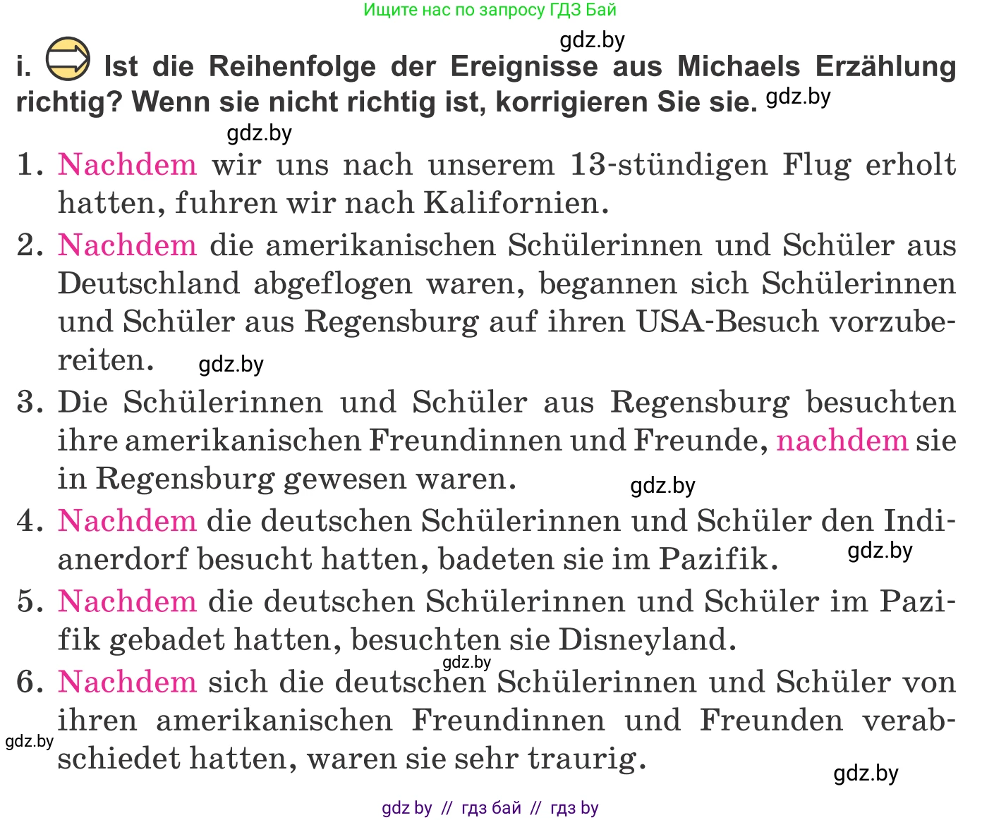 Немецкий язык (Deutsch), 10 класс Учебник (Schülerbuch), авторы: Будько Антонина Филипповна (Budjko Antonina), Урбанович Инна Ювинальевна (Urbanowitsch Ina), издательство Вышэйшая школа, Минск, 2018, оранжевого цвета, страница 82, номер 1i, Условие