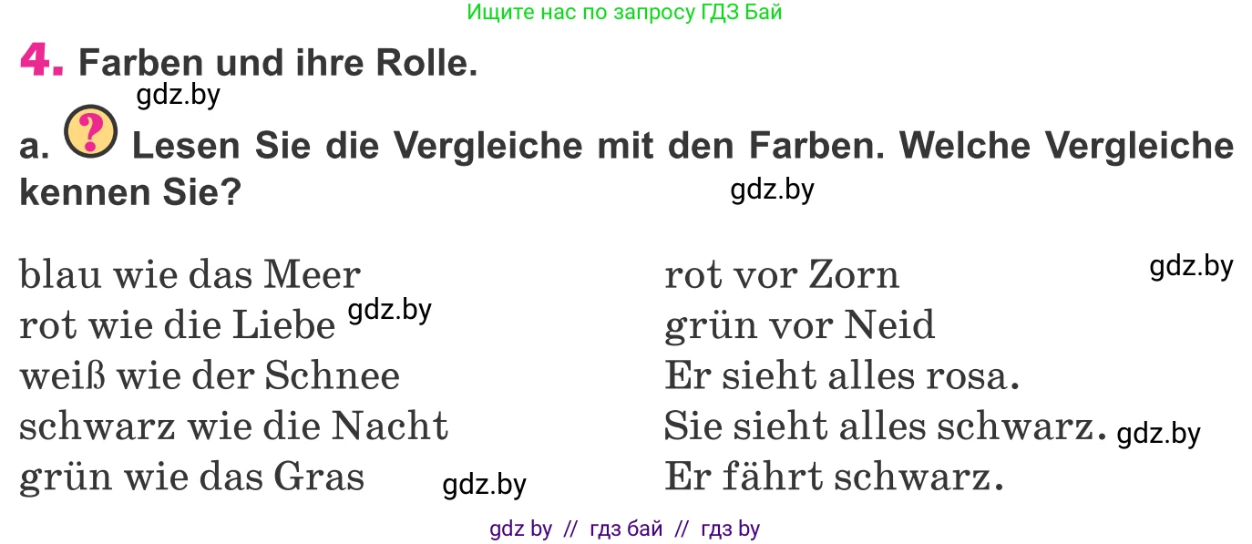Немецкий язык (Deutsch), 10 класс Учебник (Schülerbuch), авторы: Будько Антонина Филипповна (Budjko Antonina), Урбанович Инна Ювинальевна (Urbanowitsch Ina), издательство Вышэйшая школа, Минск, 2018, оранжевого цвета, страница 141, номер 4a, Условие