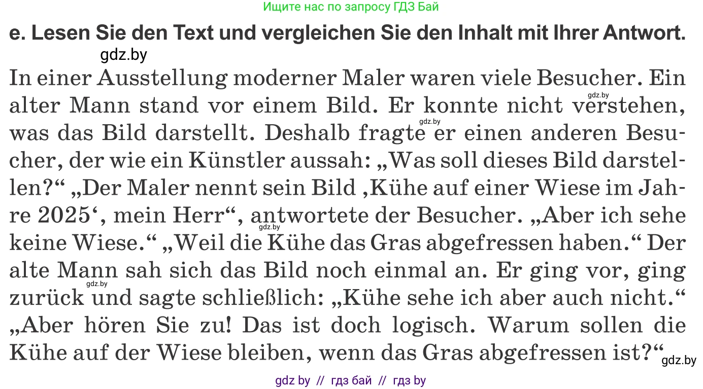 Немецкий язык (Deutsch), 10 класс Учебник (Schülerbuch), авторы: Будько Антонина Филипповна (Budjko Antonina), Урбанович Инна Ювинальевна (Urbanowitsch Ina), издательство Вышэйшая школа, Минск, 2018, оранжевого цвета, страница 165, номер 1e, Условие