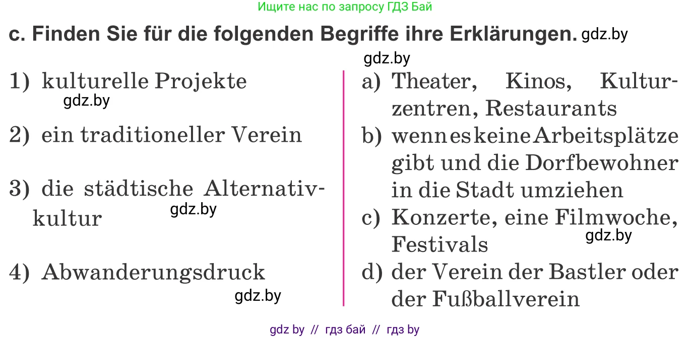 Немецкий язык (Deutsch), 10 класс Учебник (Schülerbuch), авторы: Будько Антонина Филипповна (Budjko Antonina), Урбанович Инна Ювинальевна (Urbanowitsch Ina), издательство Вышэйшая школа, Минск, 2018, оранжевого цвета, страница 203, номер 4c, Условие