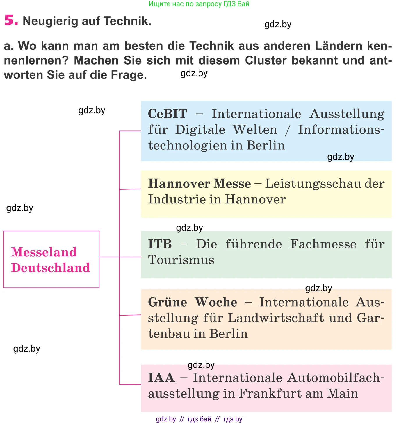 Немецкий язык (Deutsch), 10 класс Учебник (Schülerbuch), авторы: Будько Антонина Филипповна (Budjko Antonina), Урбанович Инна Ювинальевна (Urbanowitsch Ina), издательство Вышэйшая школа, Минск, 2018, оранжевого цвета, страница 225, номер 5a, Условие