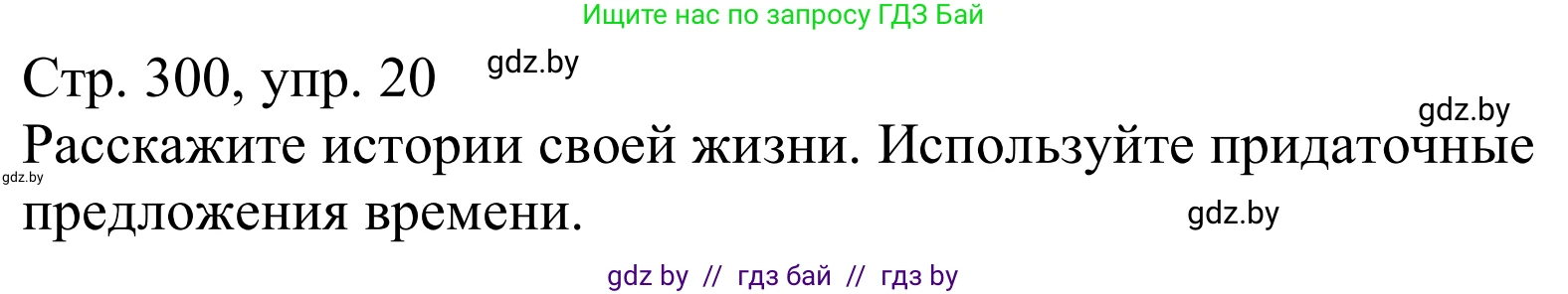 Немецкий язык (Deutsch), 10 класс Учебник (Schülerbuch), авторы: Будько Антонина Филипповна (Budjko Antonina), Урбанович Инна Ювинальевна (Urbanowitsch Ina), издательство Вышэйшая школа, Минск, 2018, оранжевого цвета, страница 300, номер 20, Решение
