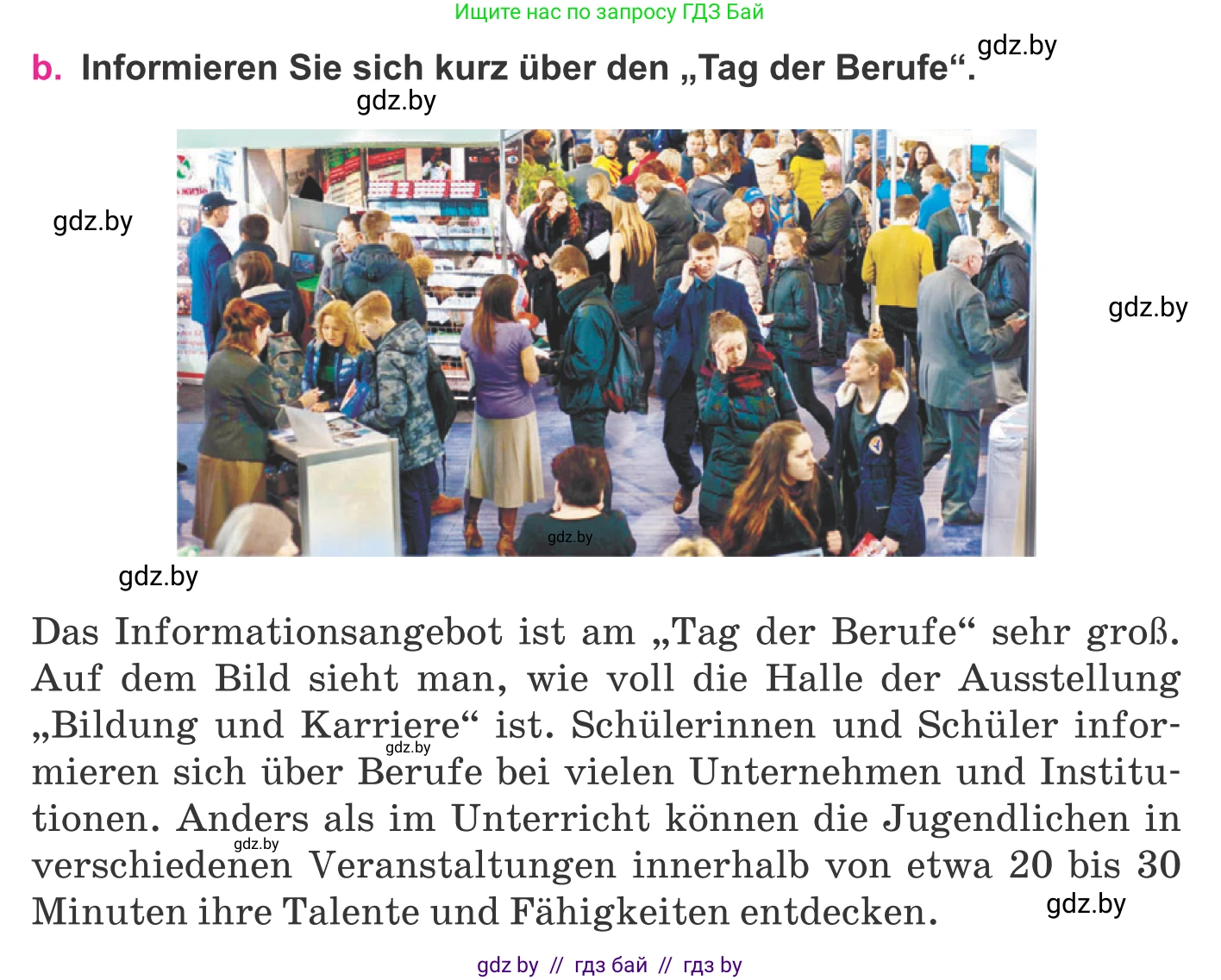 Немецкий язык (Deutsch), 11 класс Учебник (Schülerbuch), авторы: Будько Антонина Филипповна (Budjko Antonina), Урбанович Инна Ювинальевна (Urbanowitsch Ina), издательство Вышэйшая школа, Минск, 2019, бирюзового цвета, страница 28, номер 3b, Условие